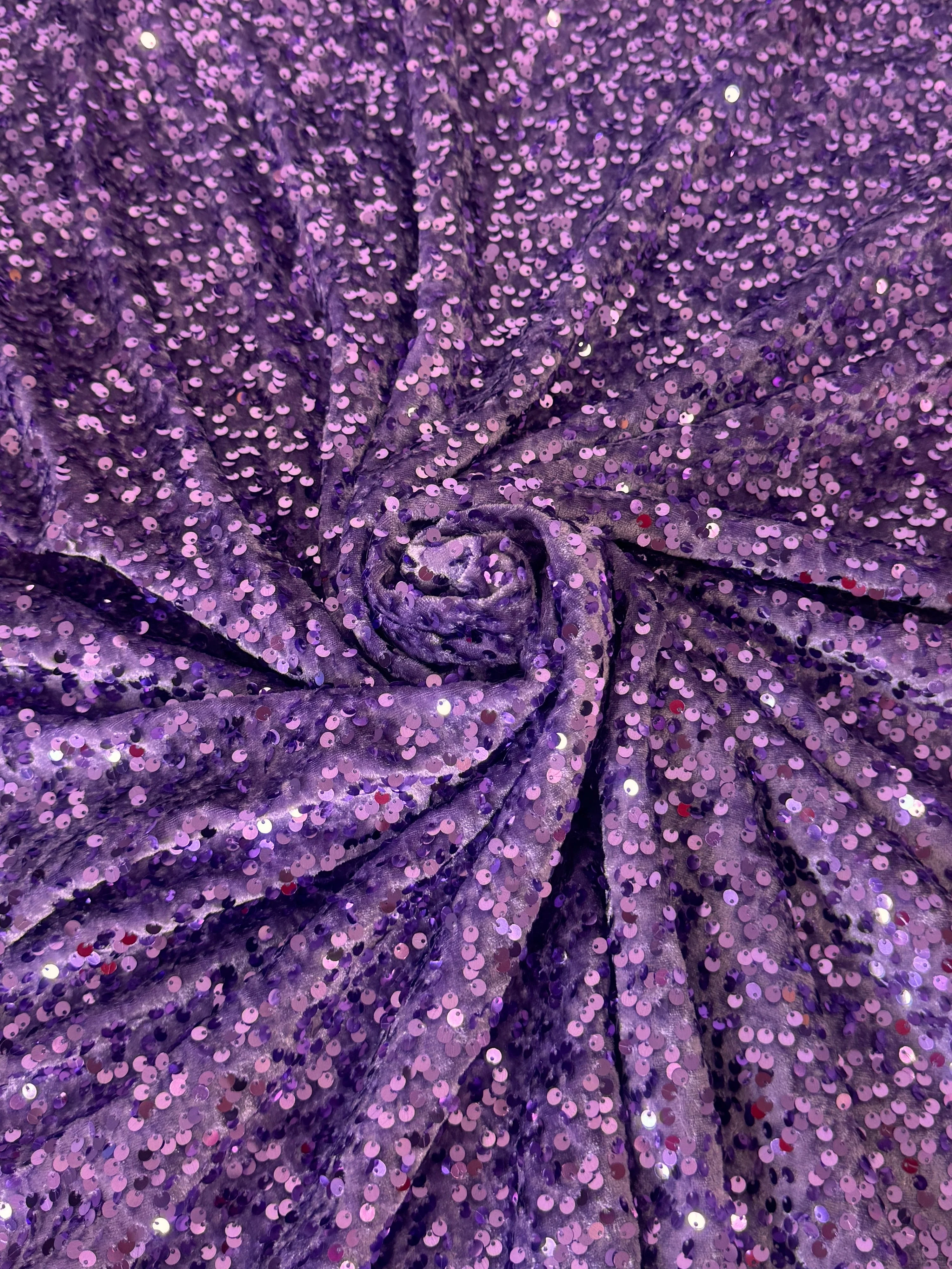 Lavender Sequins Velvet - Image 5