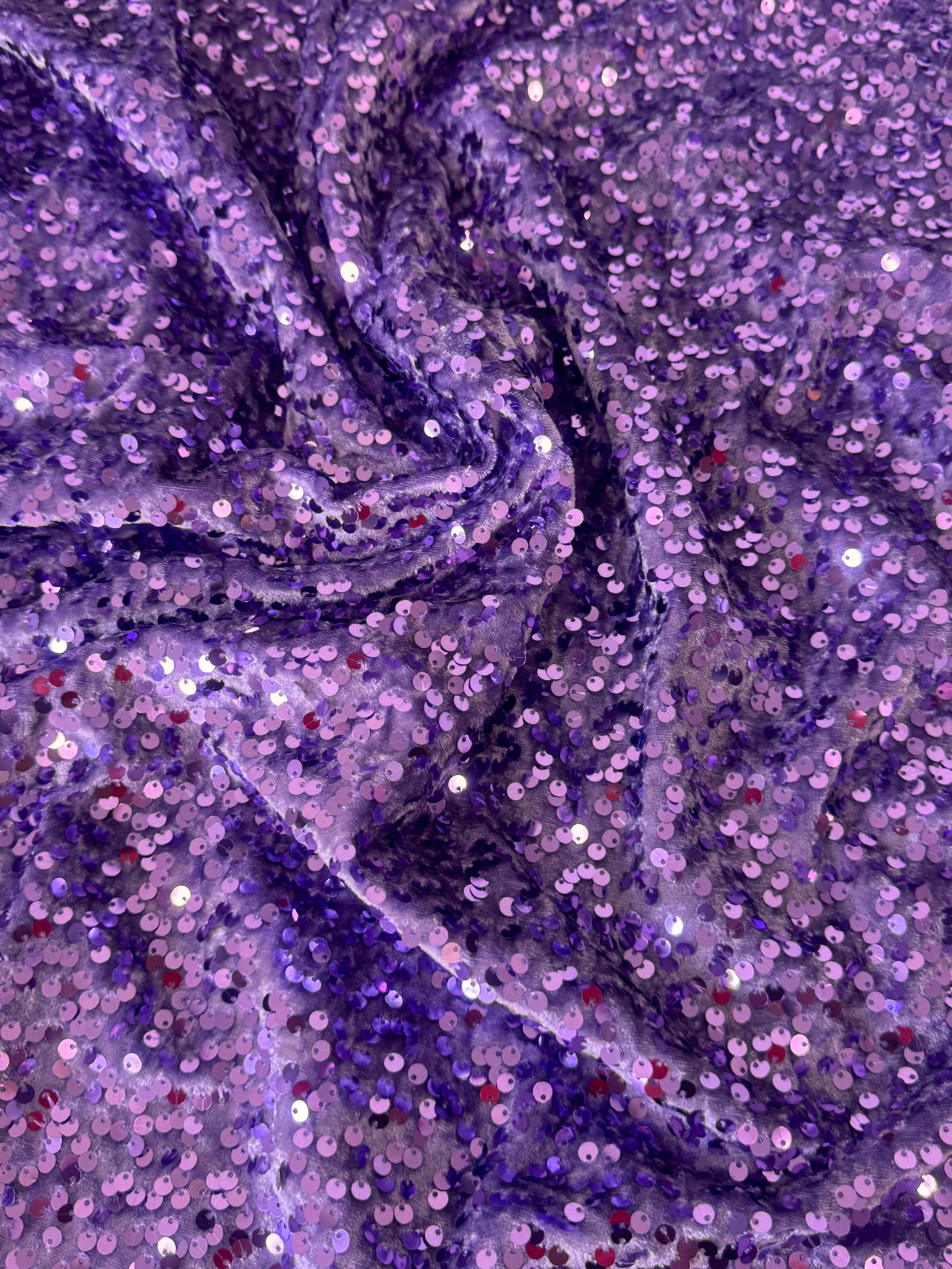 Lavender Sequins Velvet - Image 6