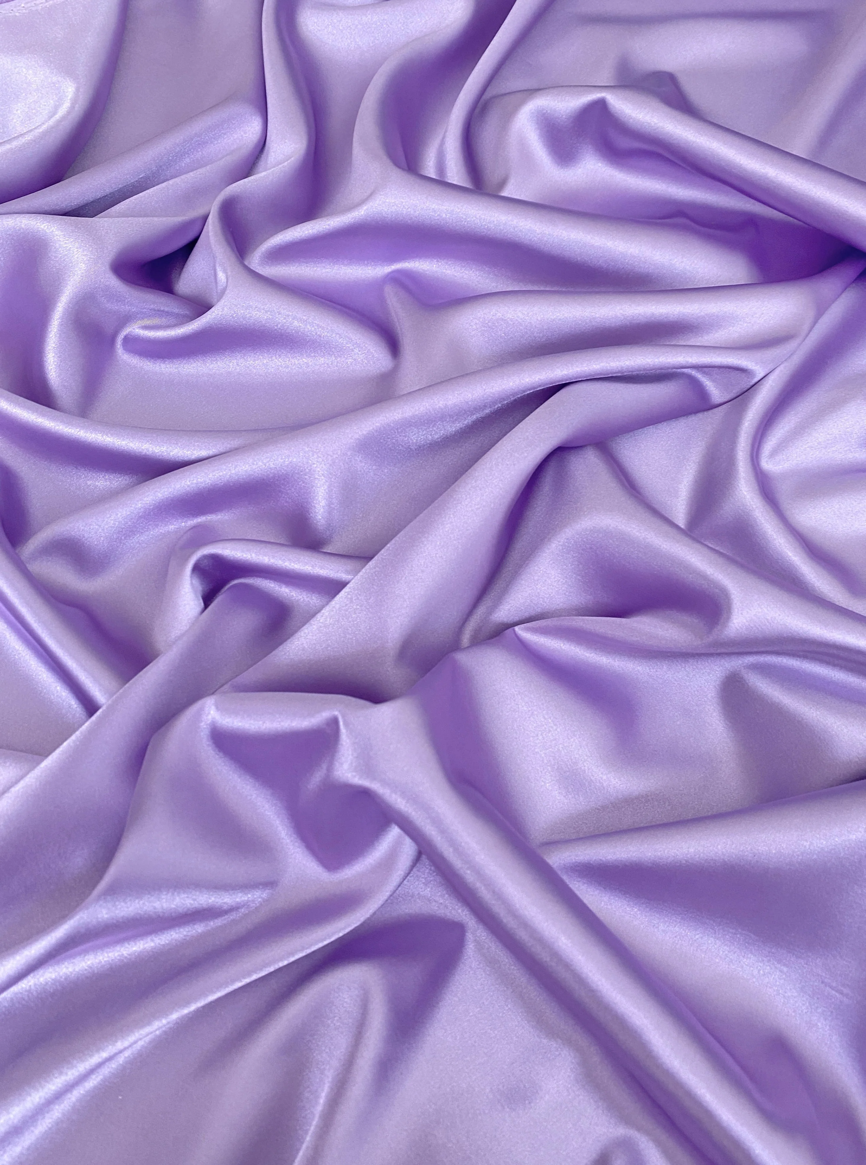 Lavender Silky Stretch Satin