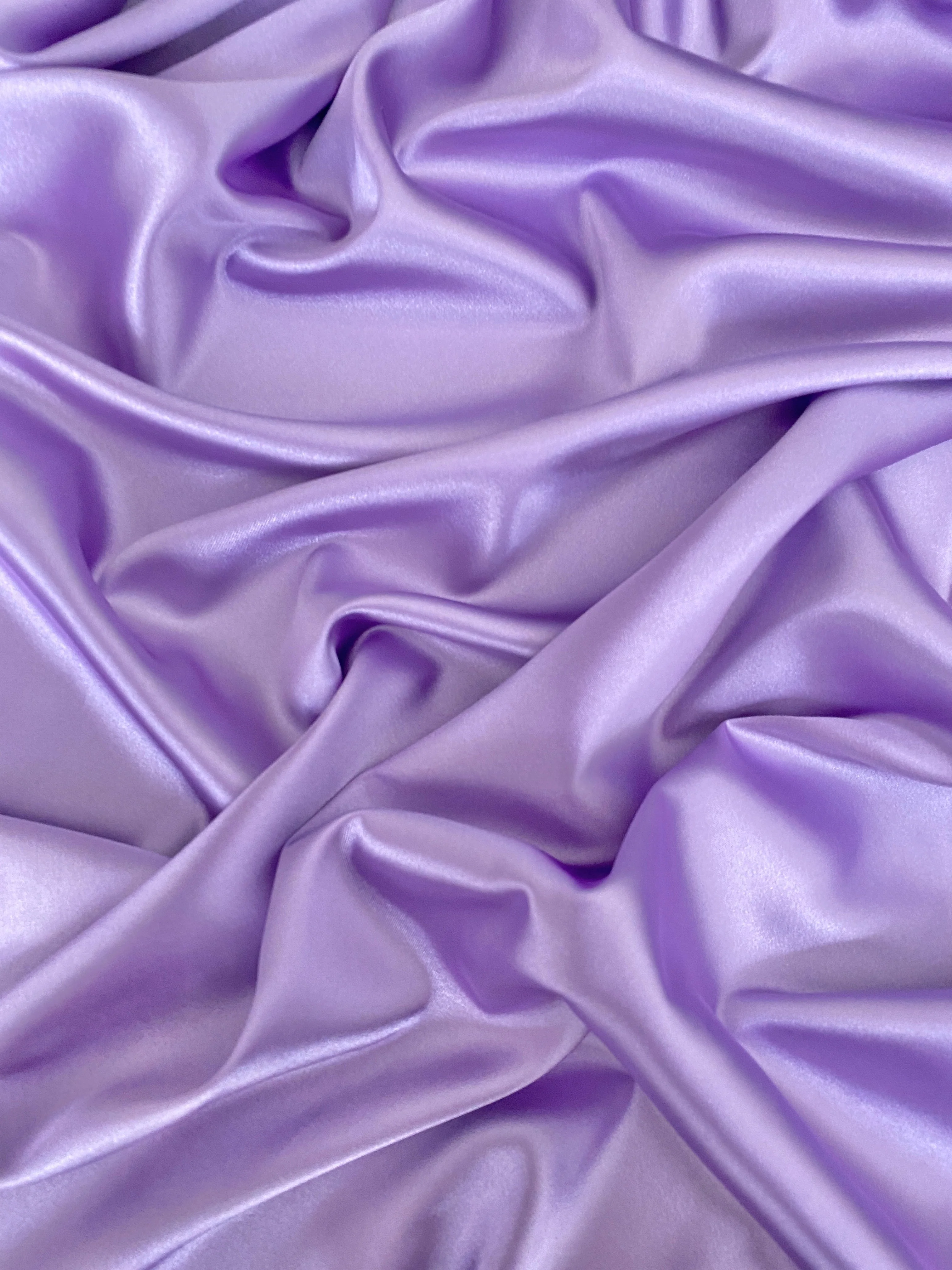 Lavender Silky Stretch Satin - Image 6