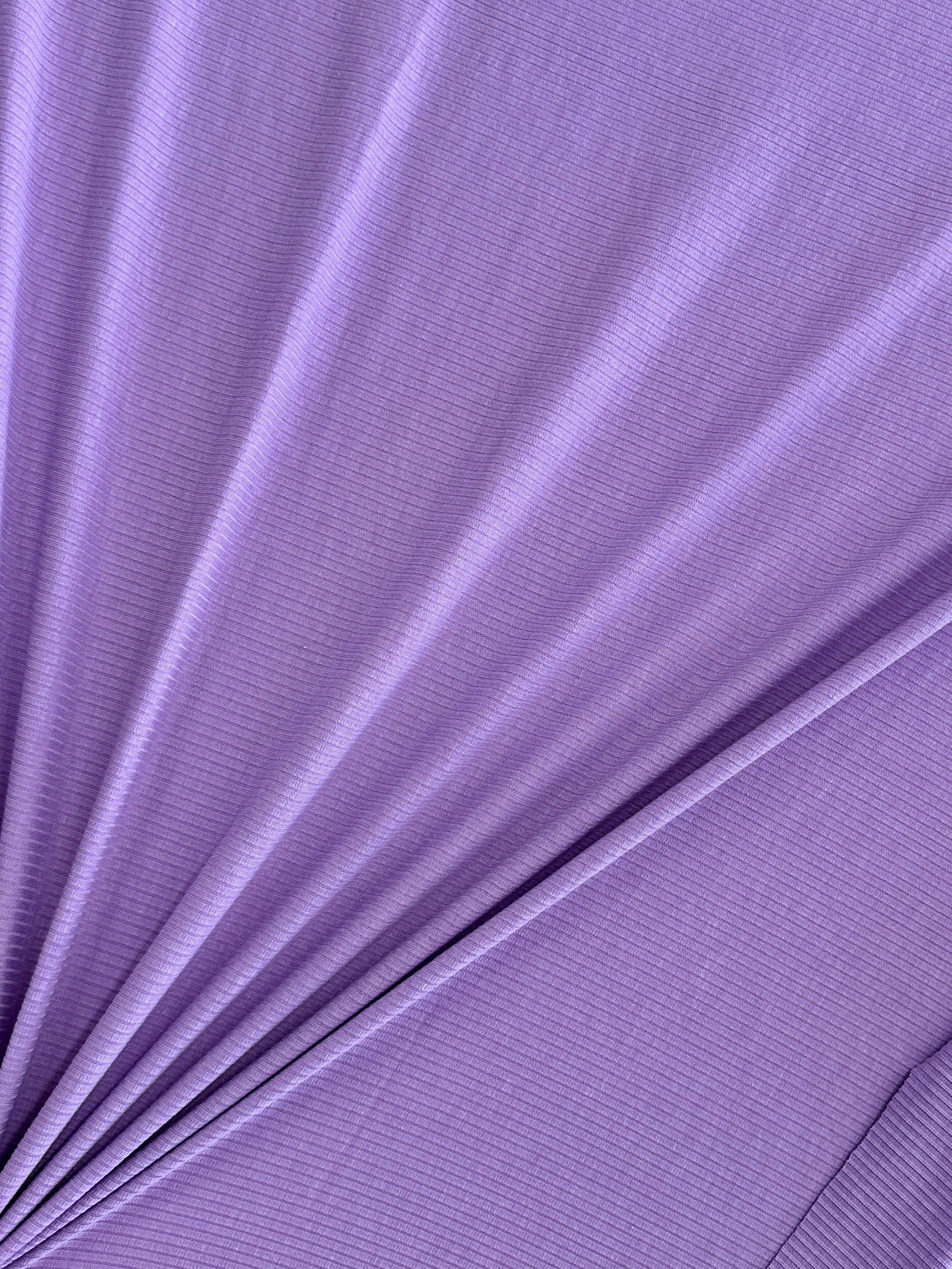 Lavender Solid Rib Knit - Image 3