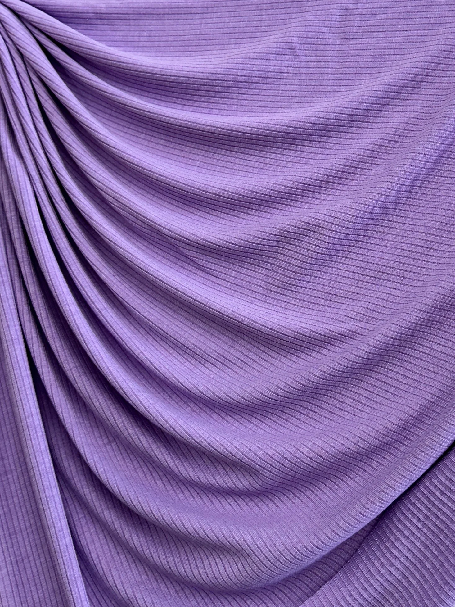 Lavender Solid Rib Knit - Image 4