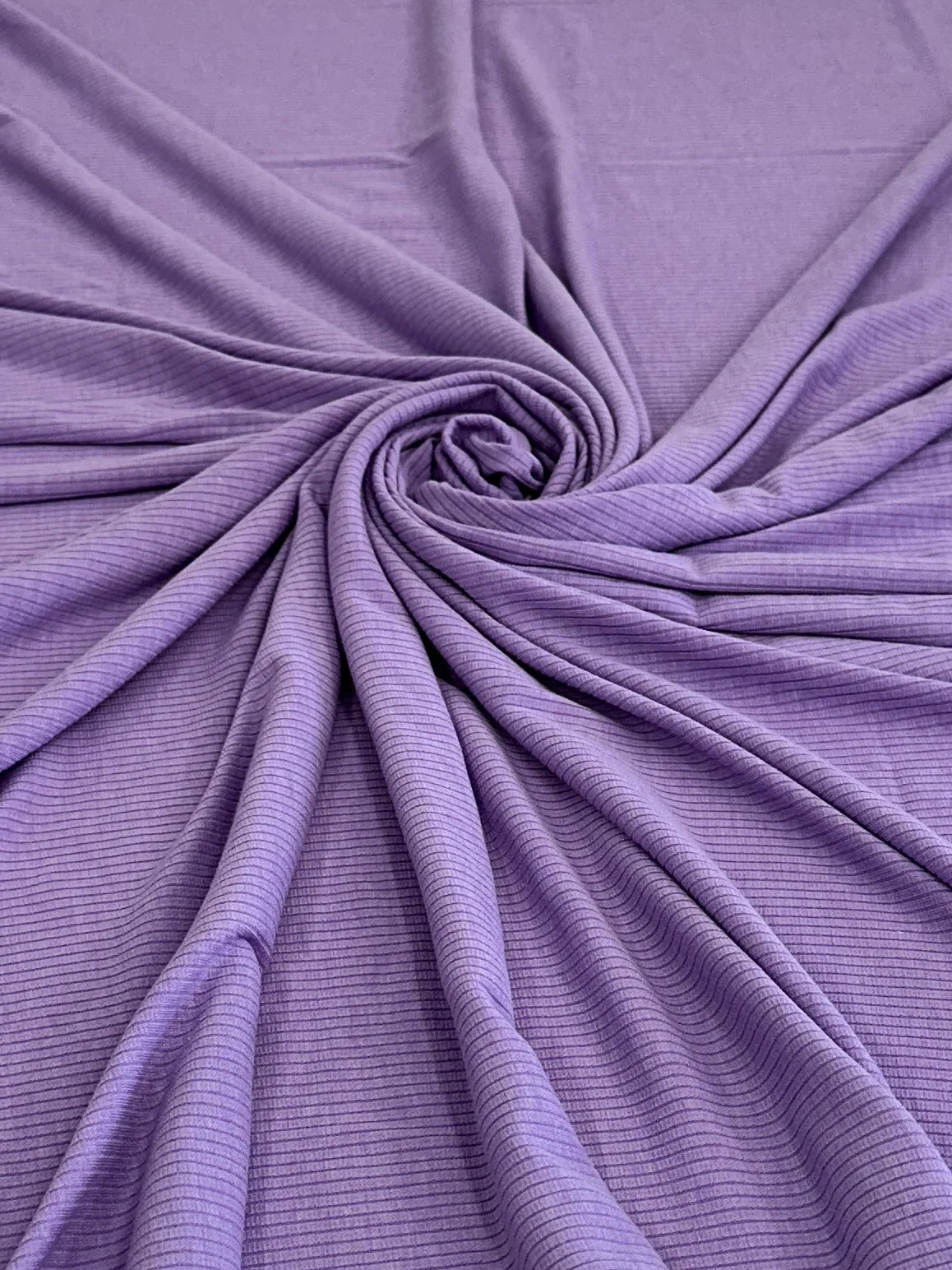 Lavender Solid Rib Knit - Image 5