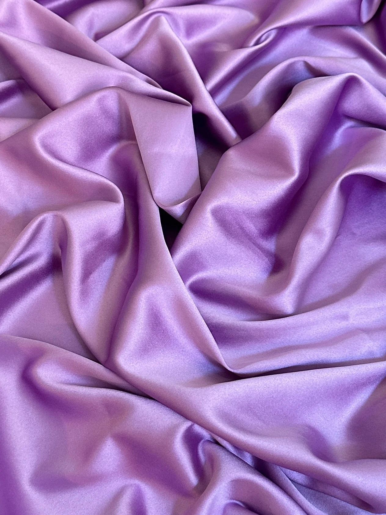 Lavender Stretch Crepe Back Satin - Image 10