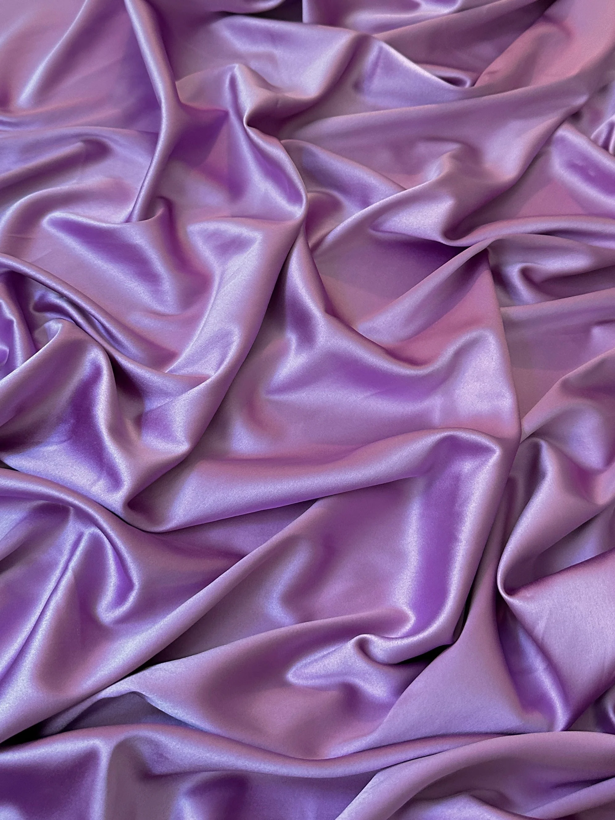 Lavender Stretch Crepe Back Satin - Image 2