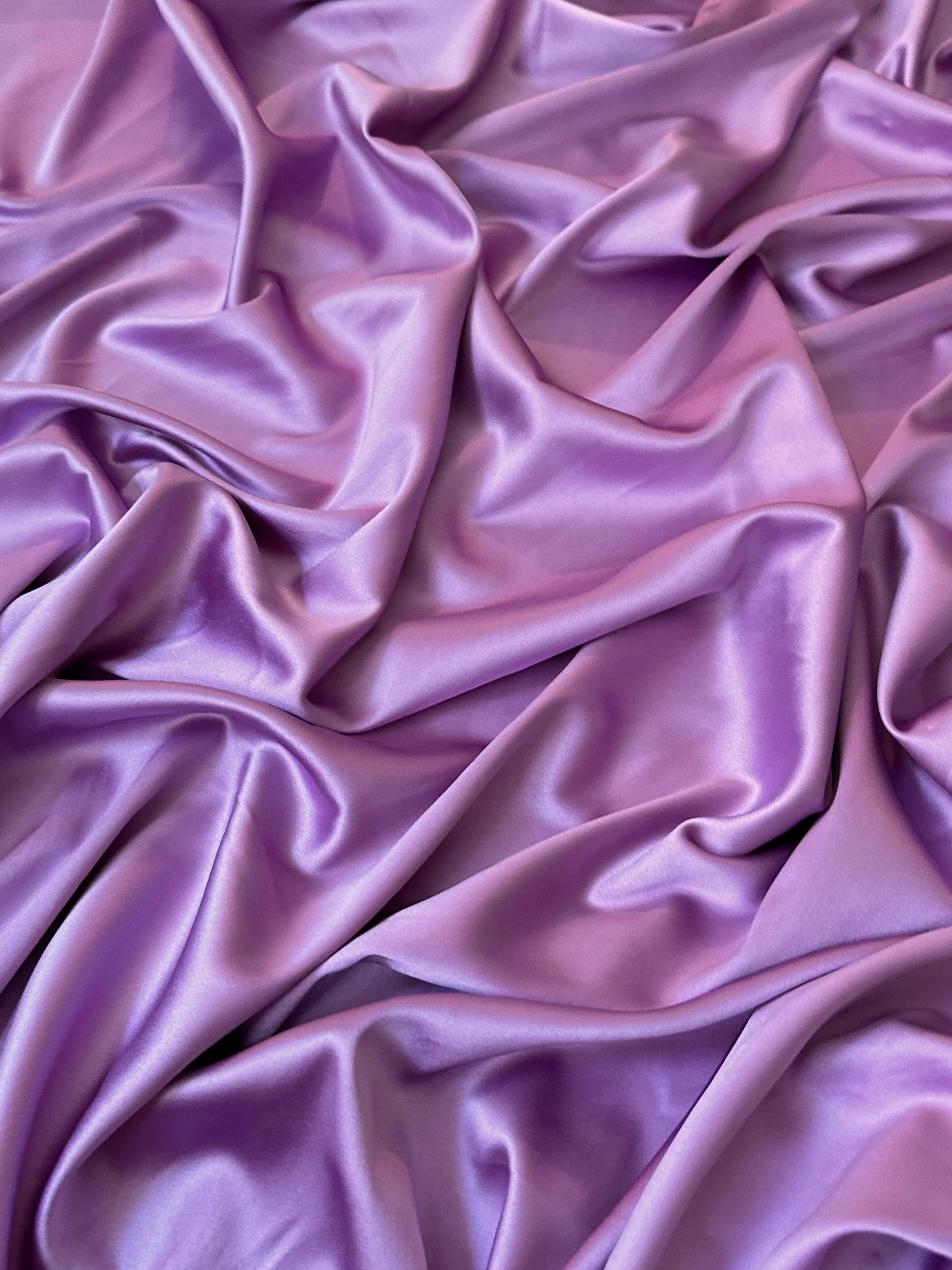 Lavender Stretch Crepe Back Satin - Image 6