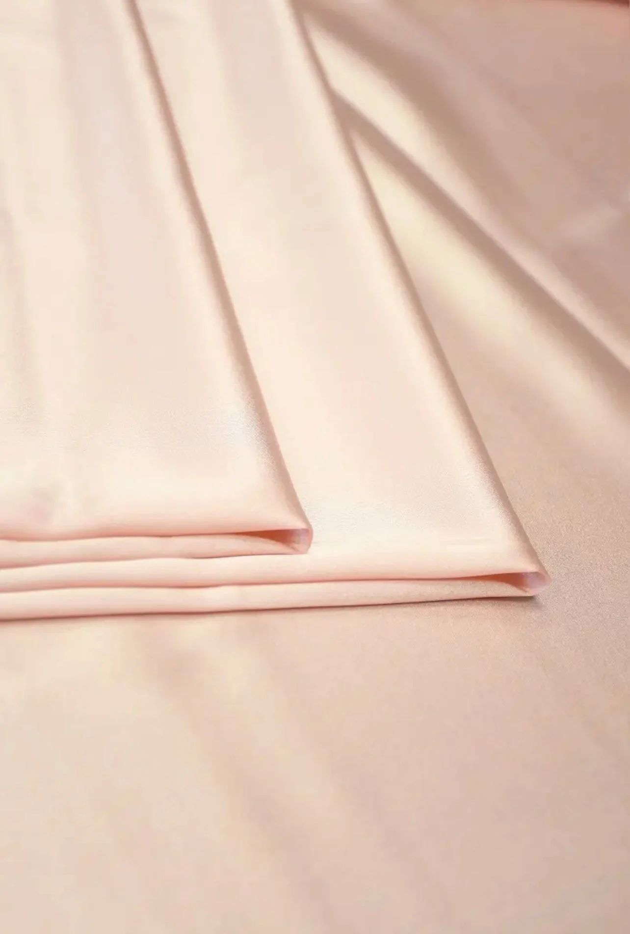 Light Peach Duchesse Satin - Image 3