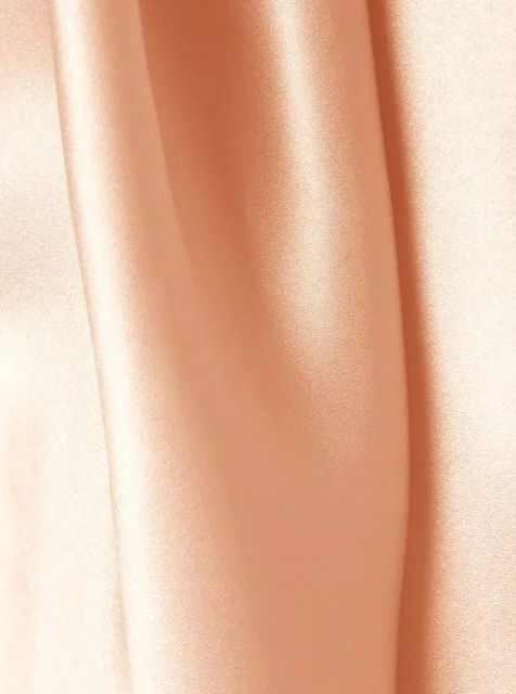 Light Peach Silky Stretch Satin - Image 4