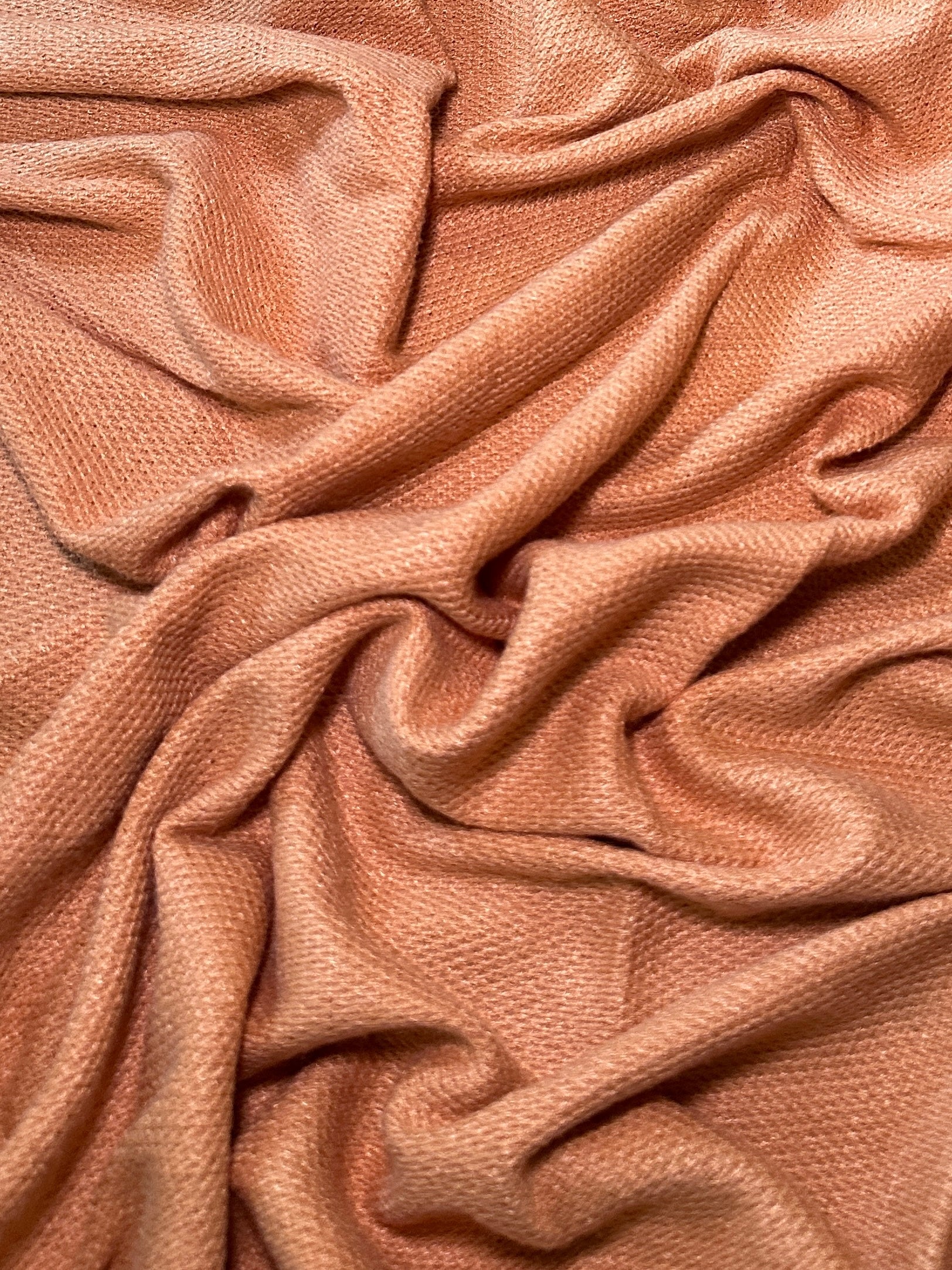 Light Peach Textured Knit