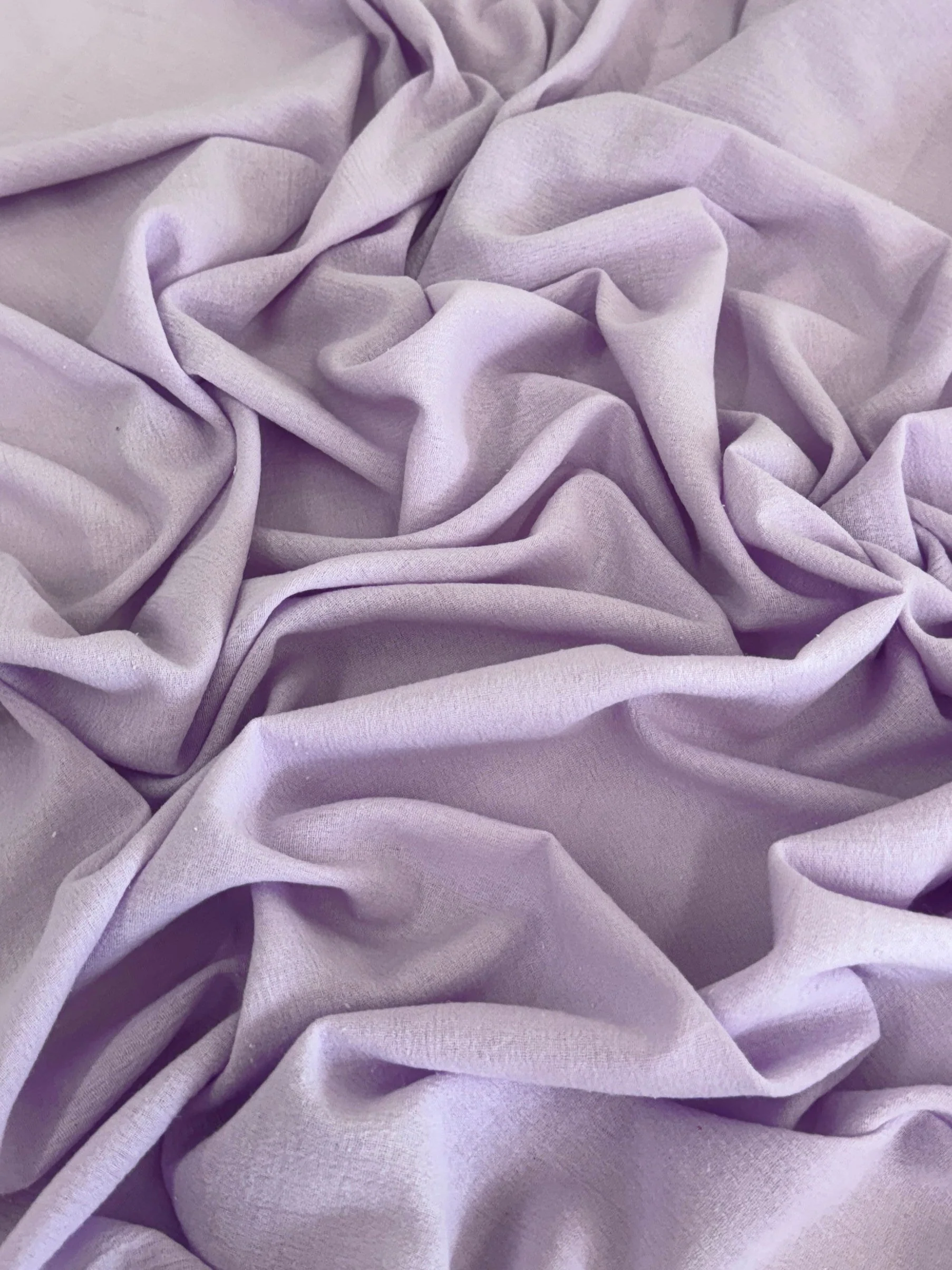 Lilac Crinkle Cotton Gauze - Image 2