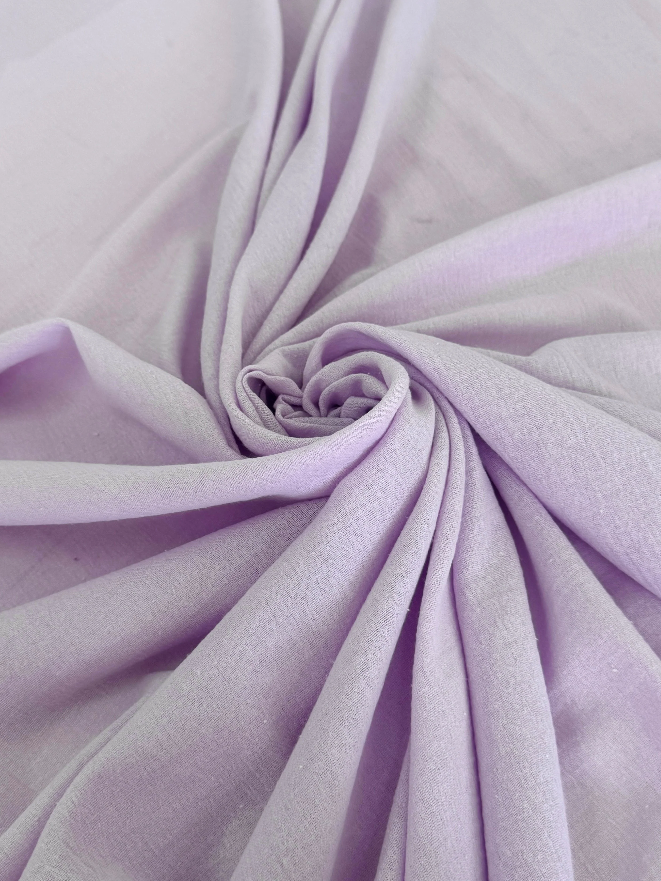 Lilac Crinkle Cotton Gauze - Image 6
