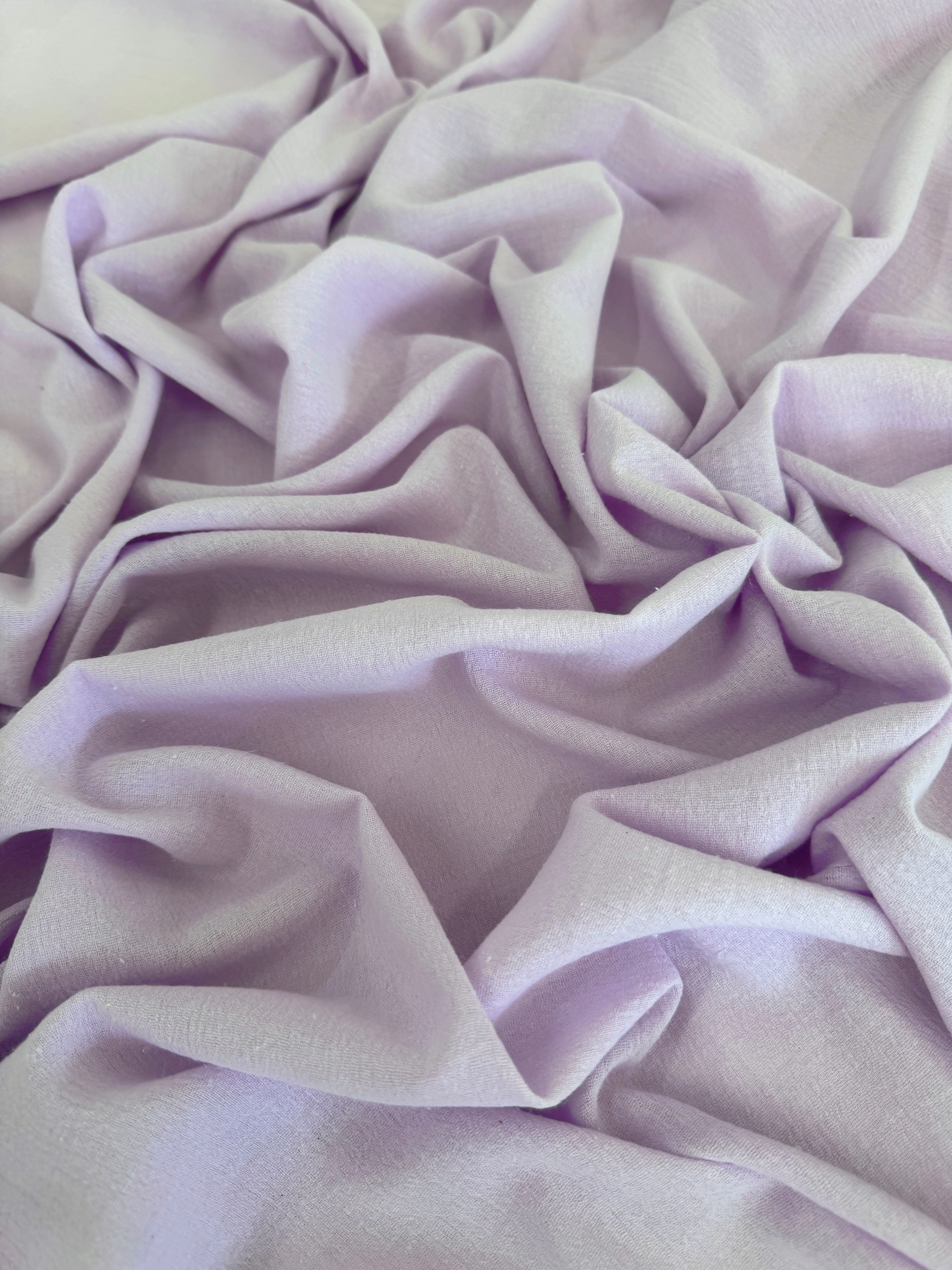 Lilac Crinkle Cotton Gauze - Image 7