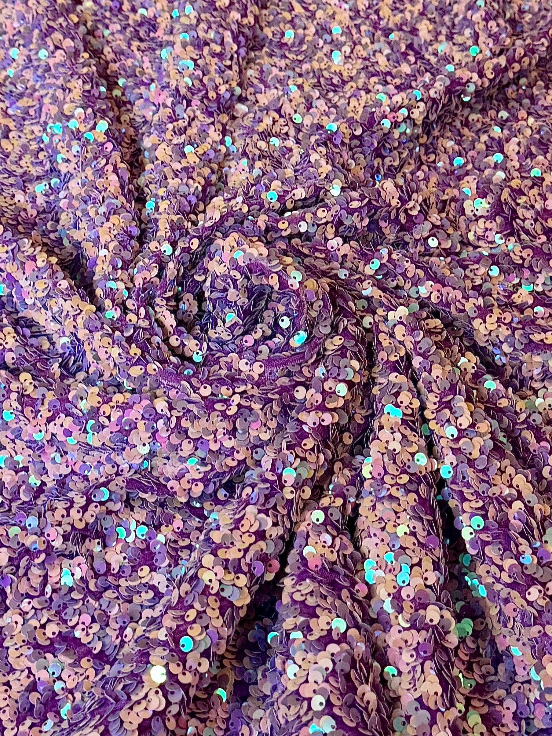 Lilac Iridescent Sequin on Velvet (Exclusive Color) - Image 3