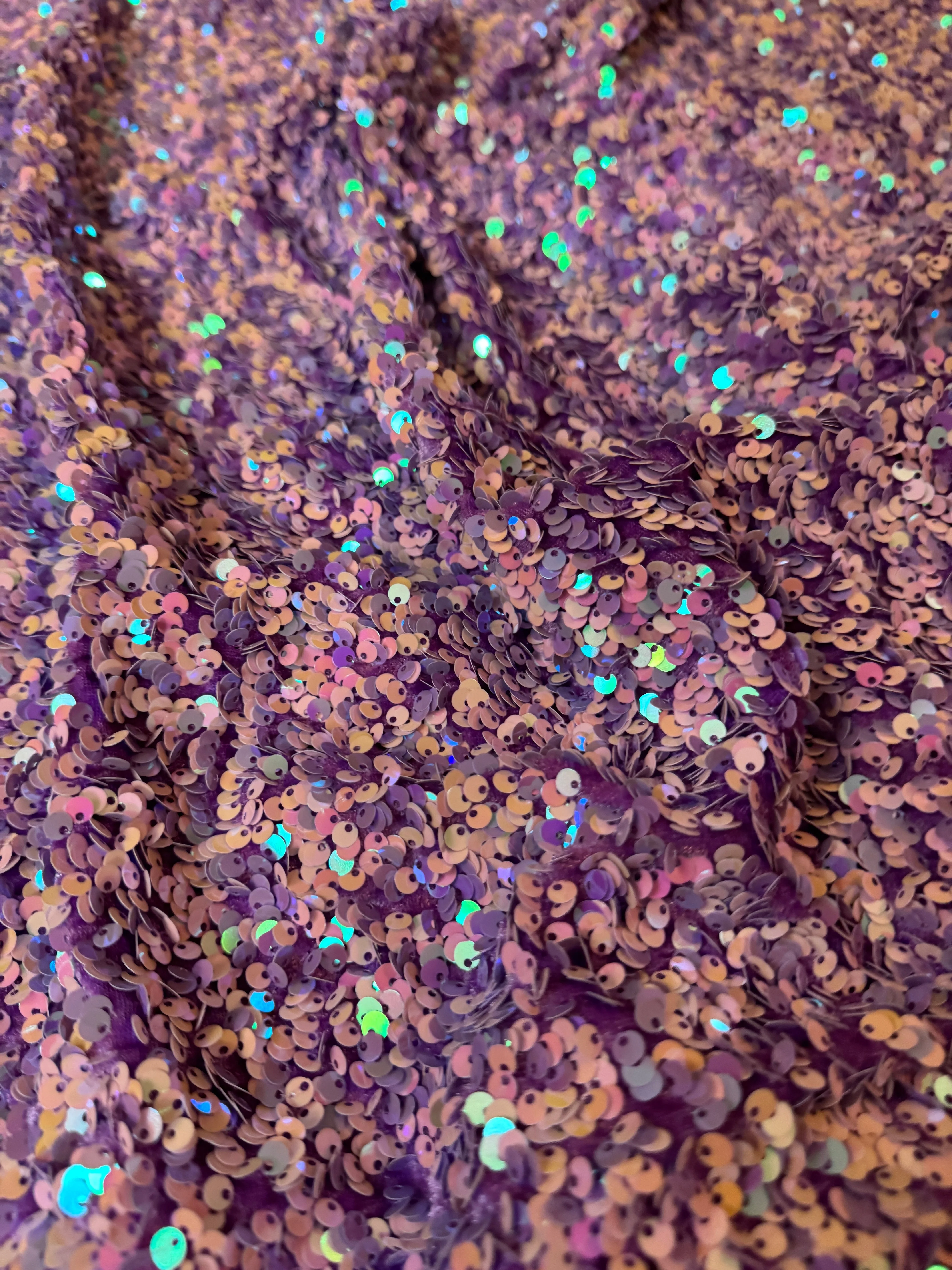 Lilac Iridescent Sequin on Velvet (Exclusive Color) - Image 5