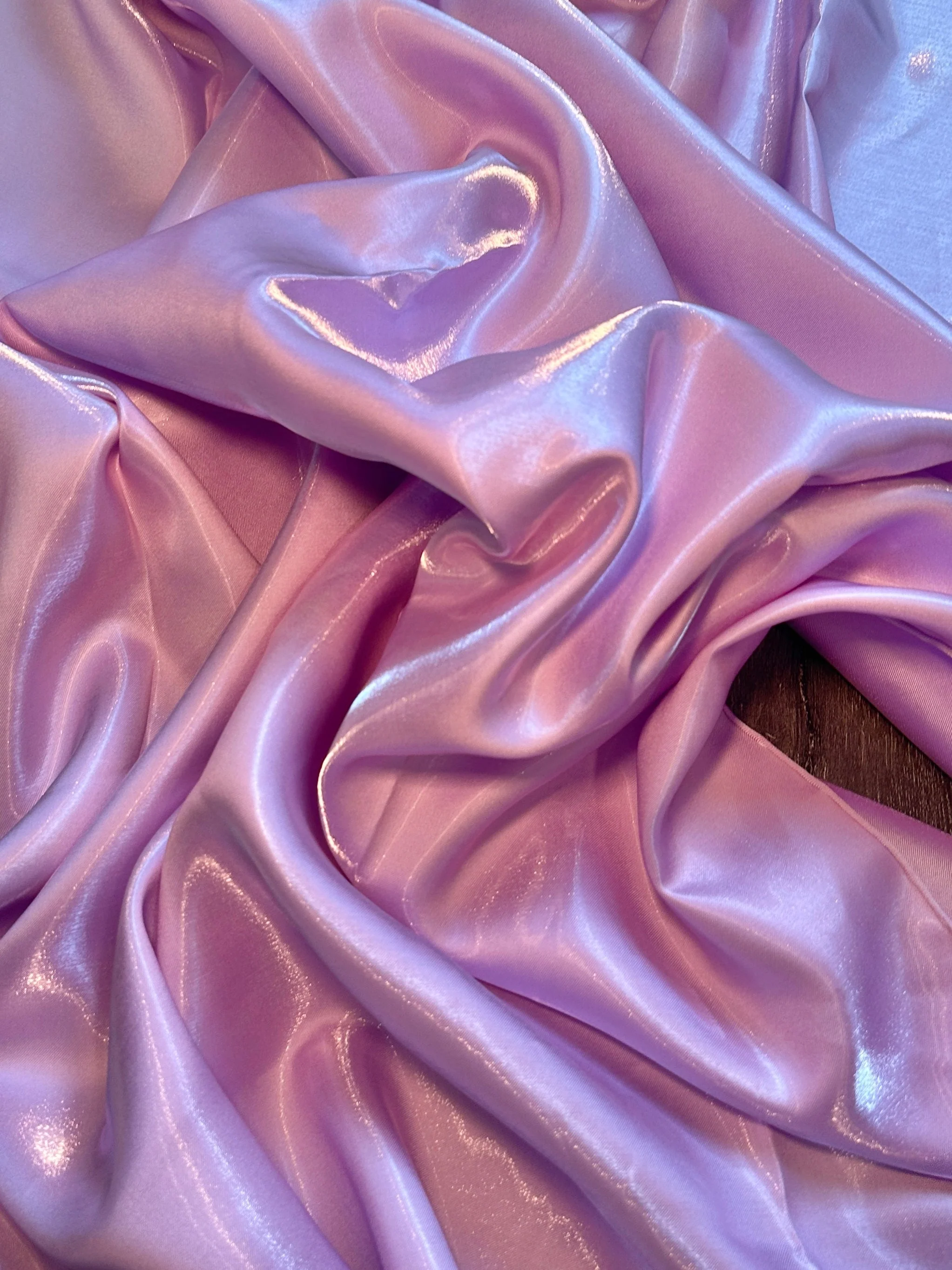 Lilac Liquid Bridal Satin - Image 3