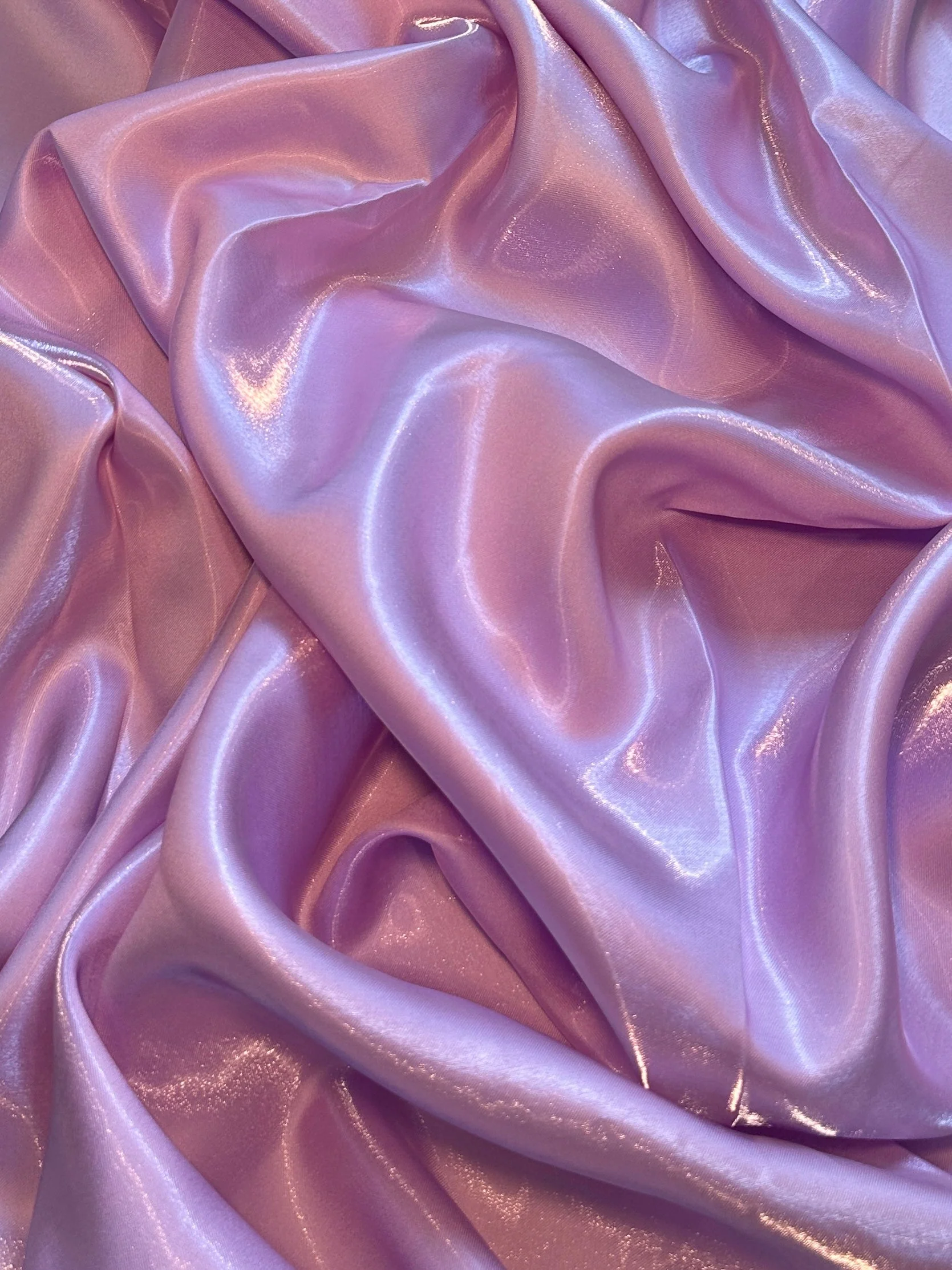 Lilac Liquid Bridal Satin - Image 5