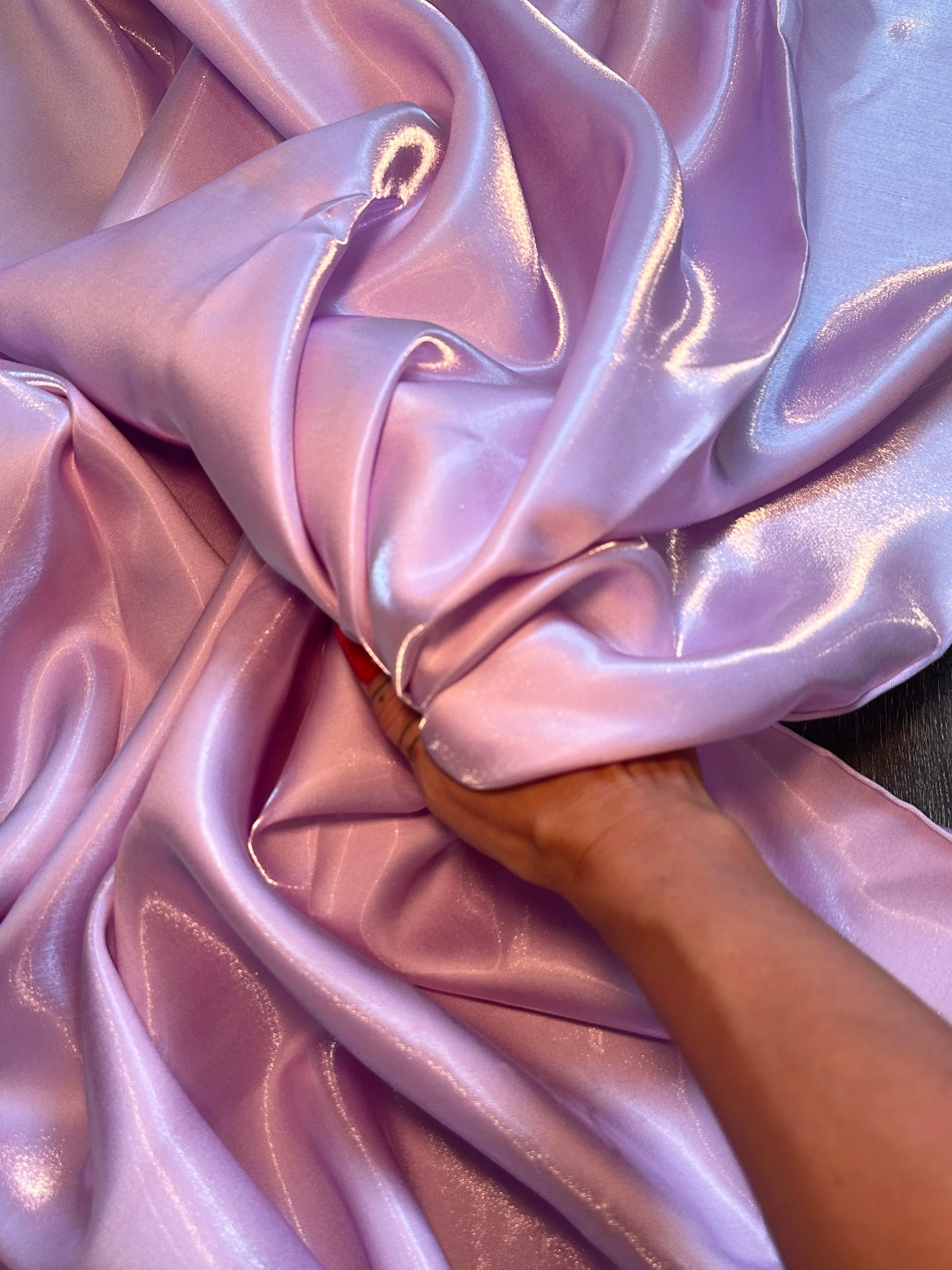 Lilac Liquid Bridal Satin - Image 9