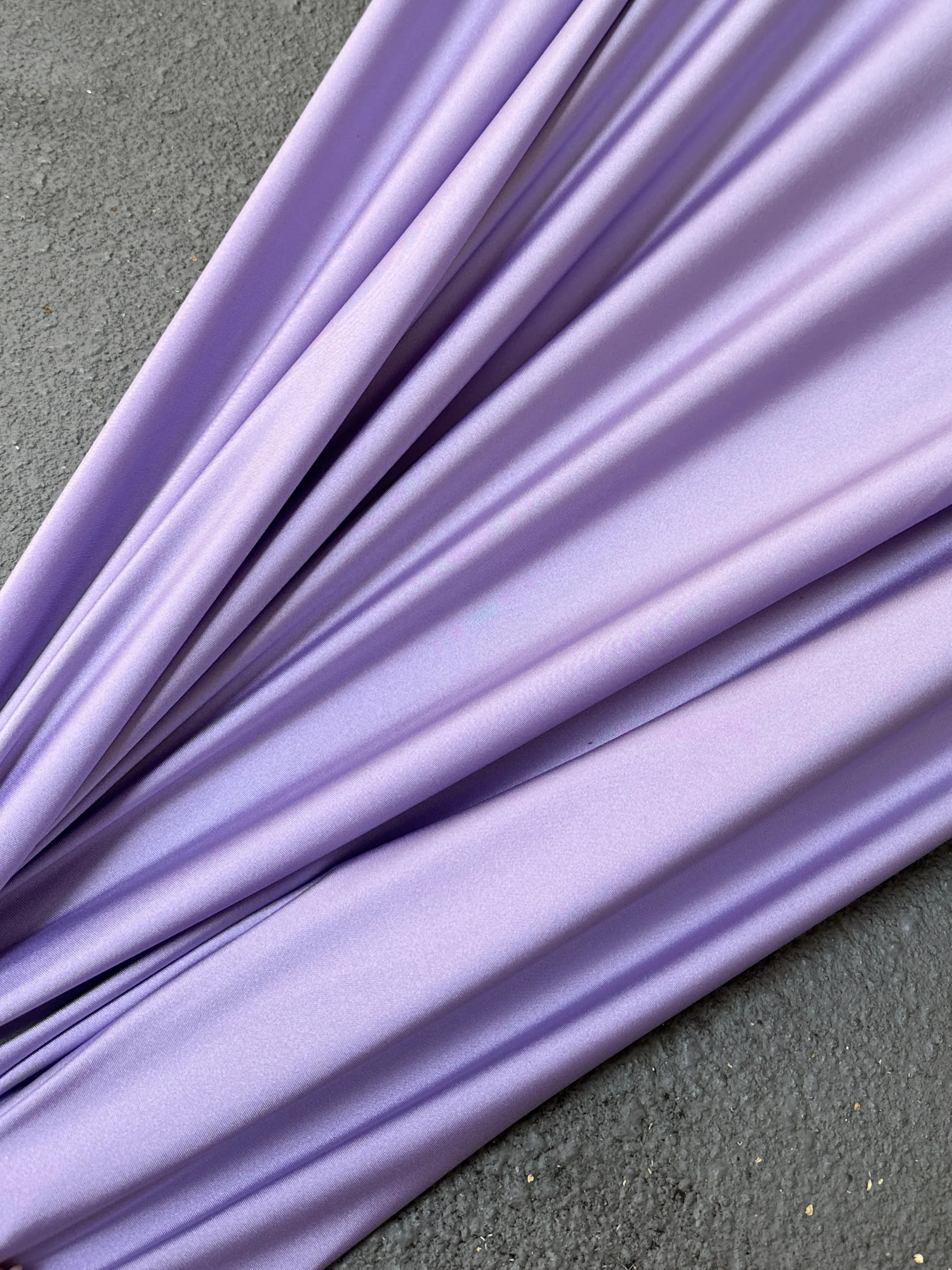 Lilac Shiny Nylon Spandex
