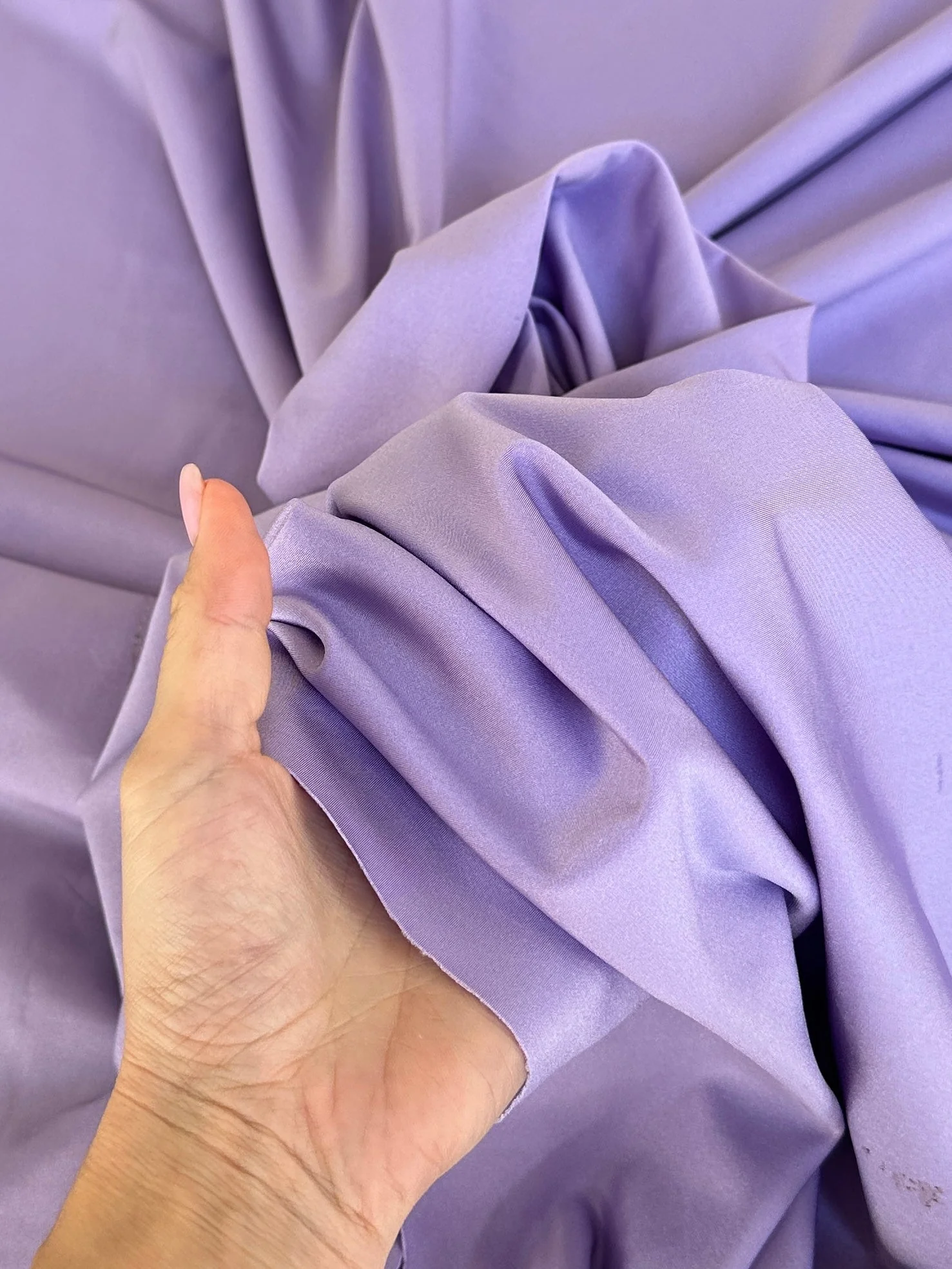 Lilac Shiny Nylon Spandex - Image 10