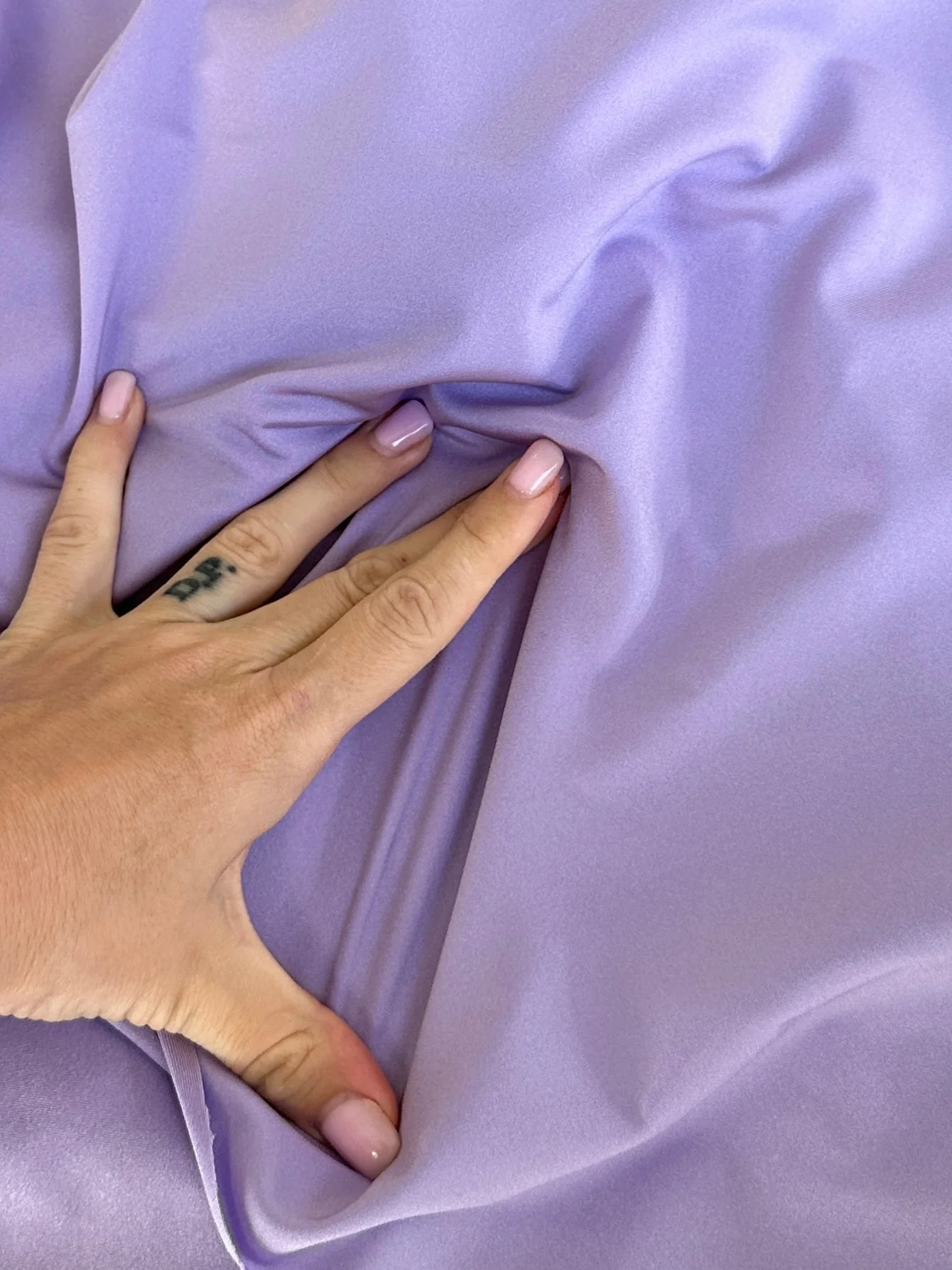 Lilac Shiny Nylon Spandex - Image 11