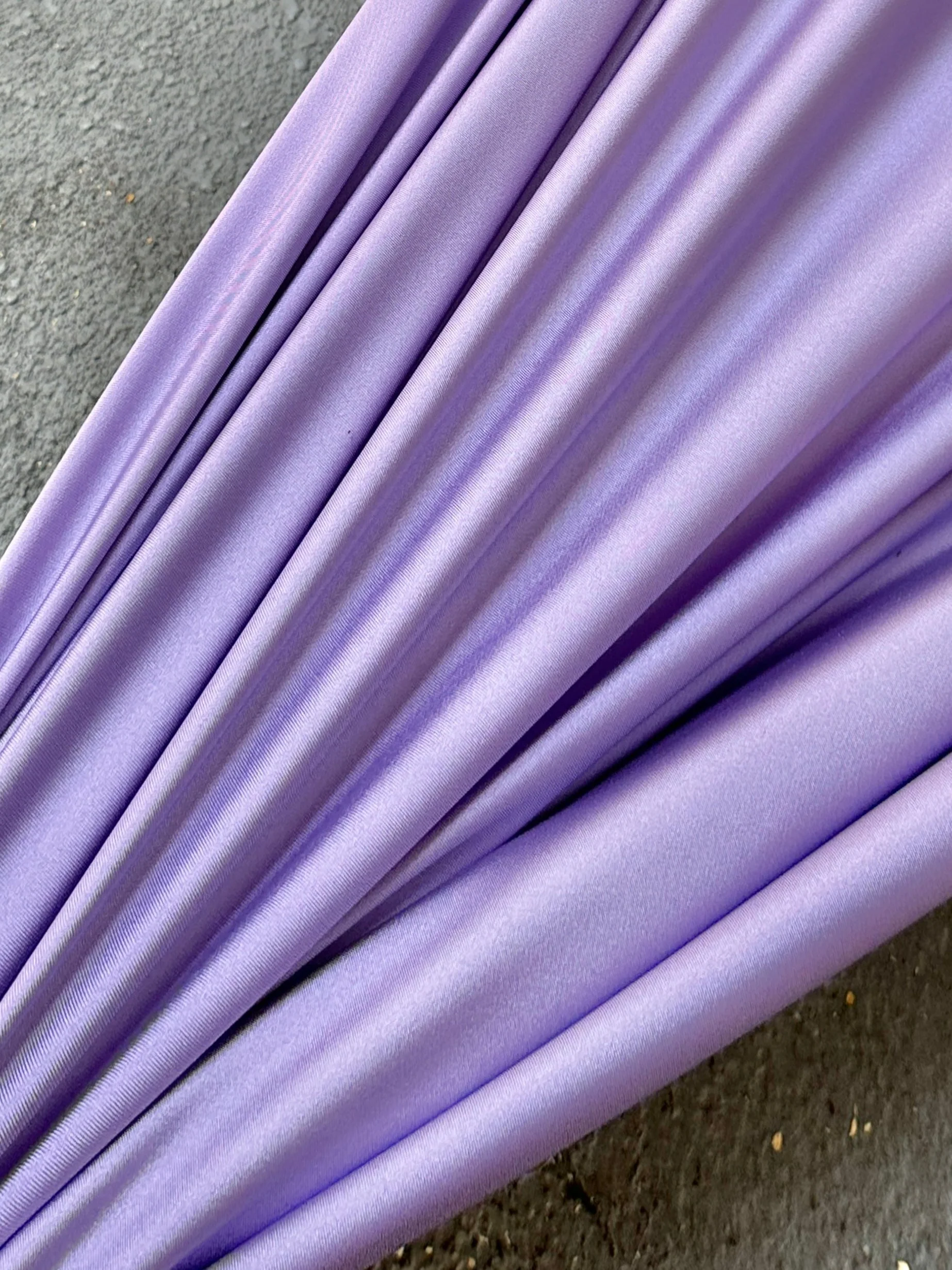 Lilac Shiny Nylon Spandex - Image 2