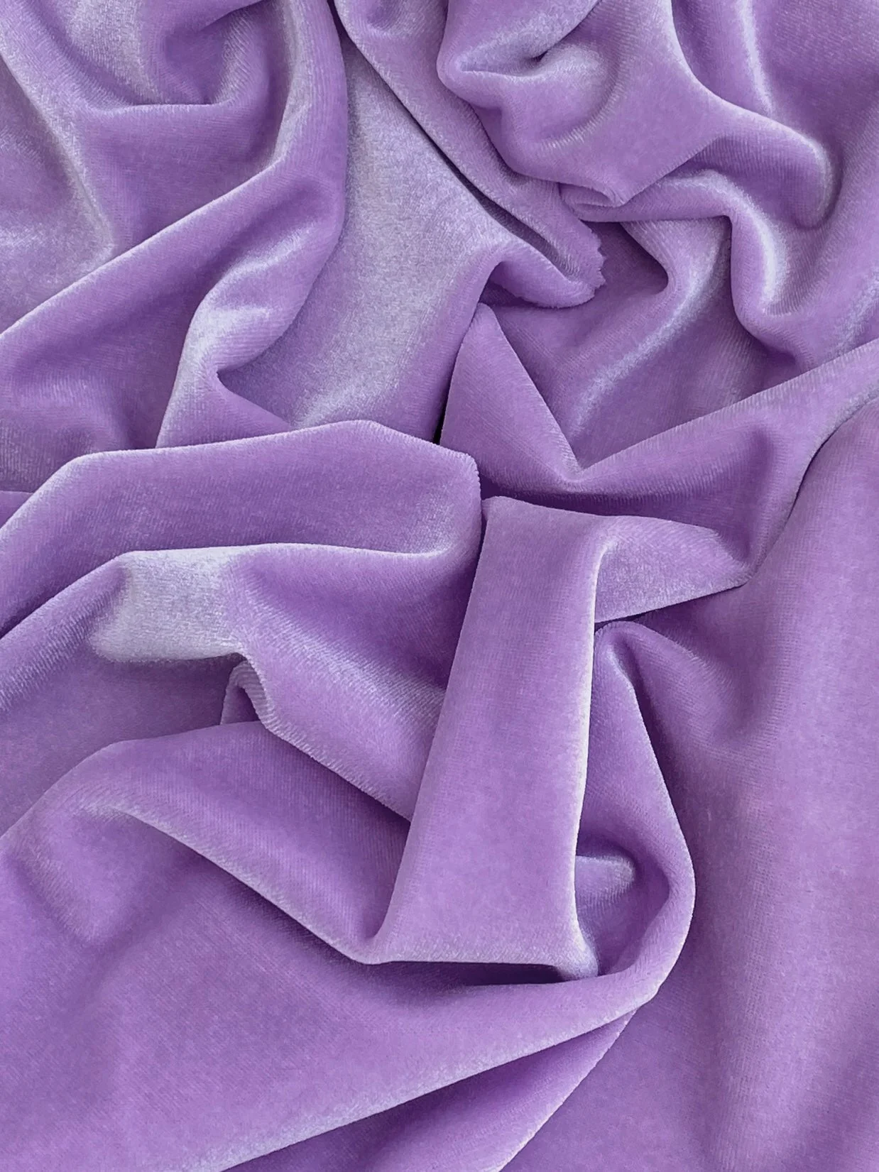 Lilac Stretch Velvet - Image 4