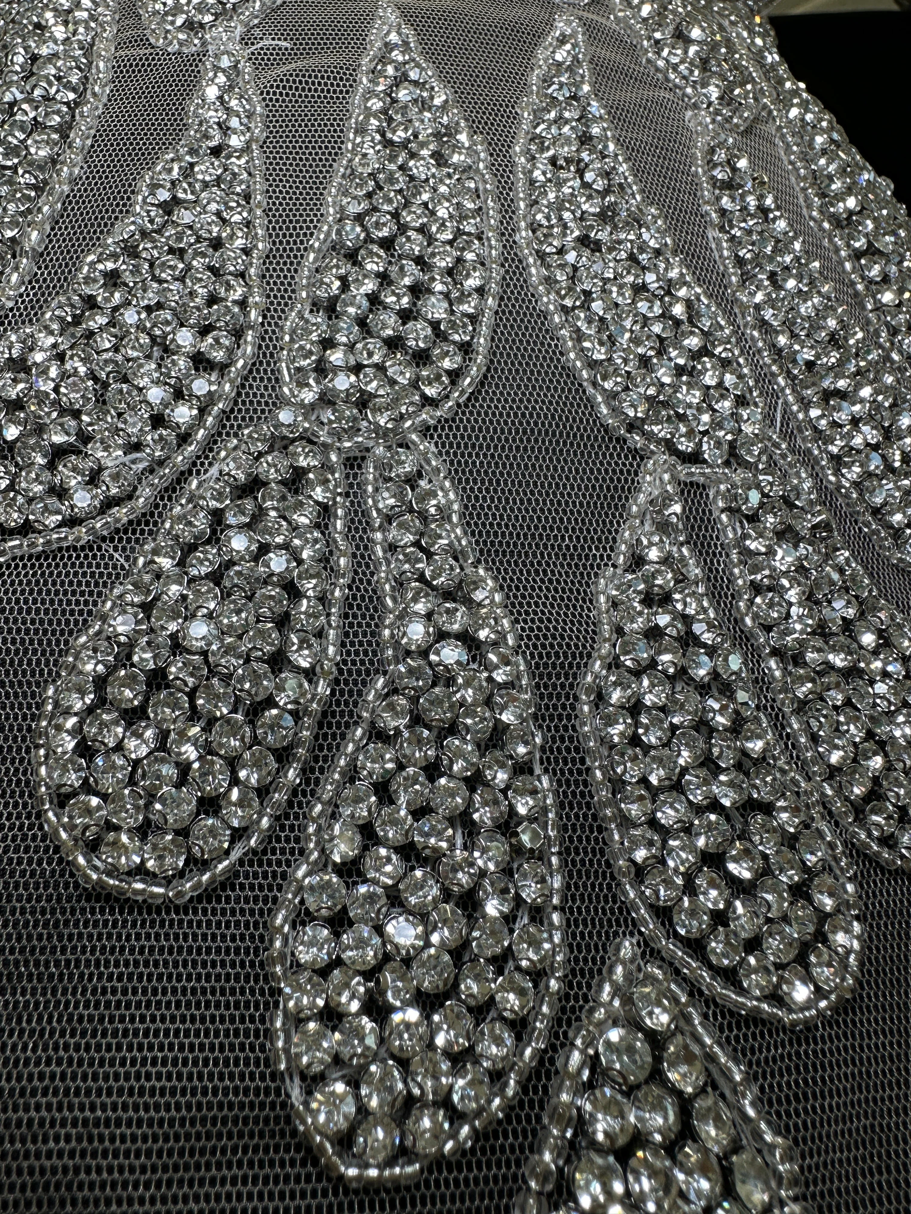 Lily Front/Back Rhinestones Bodice Applique - Image 8