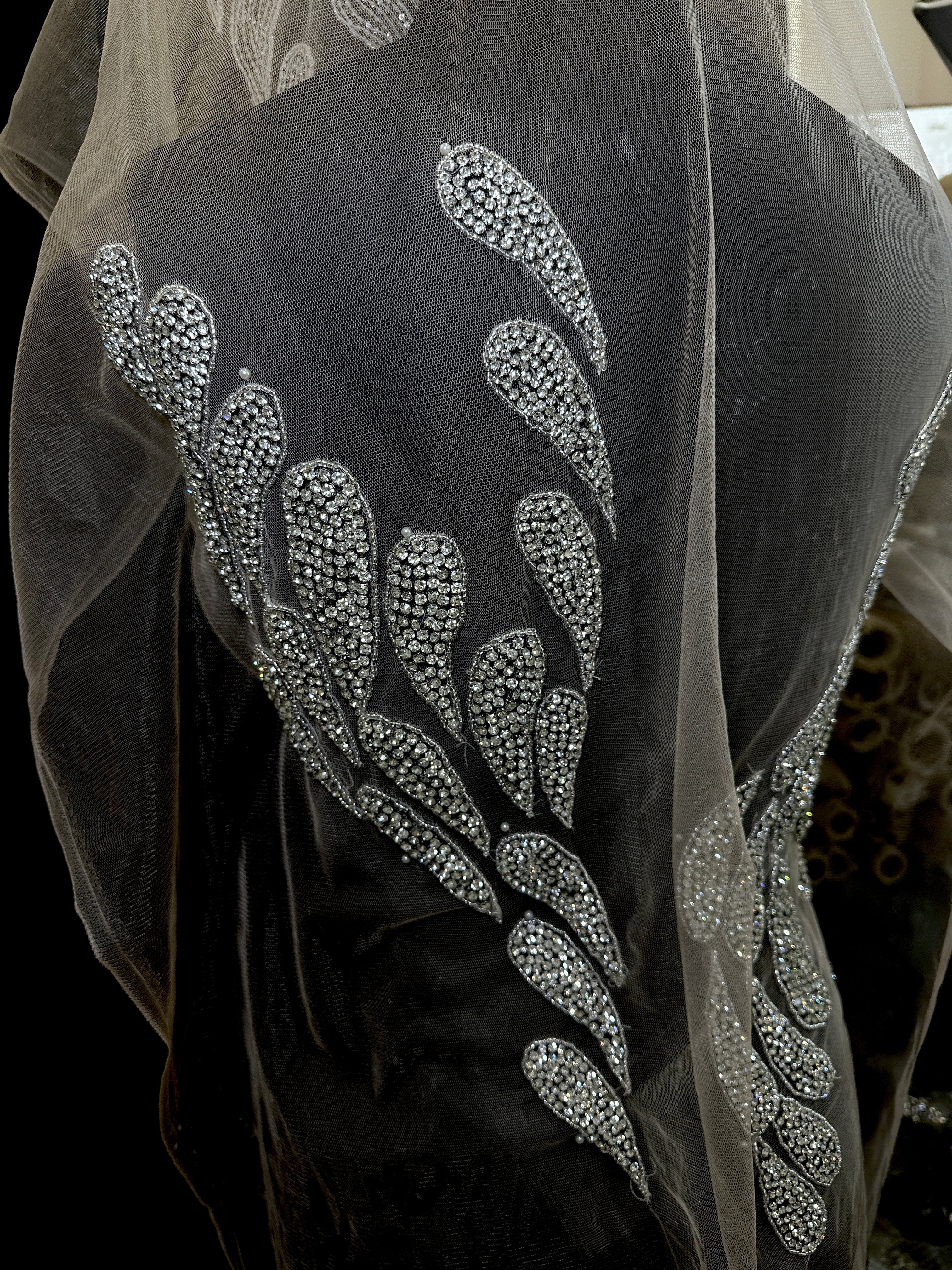 Lily Front/Back Rhinestones Bodice Applique - Image 9