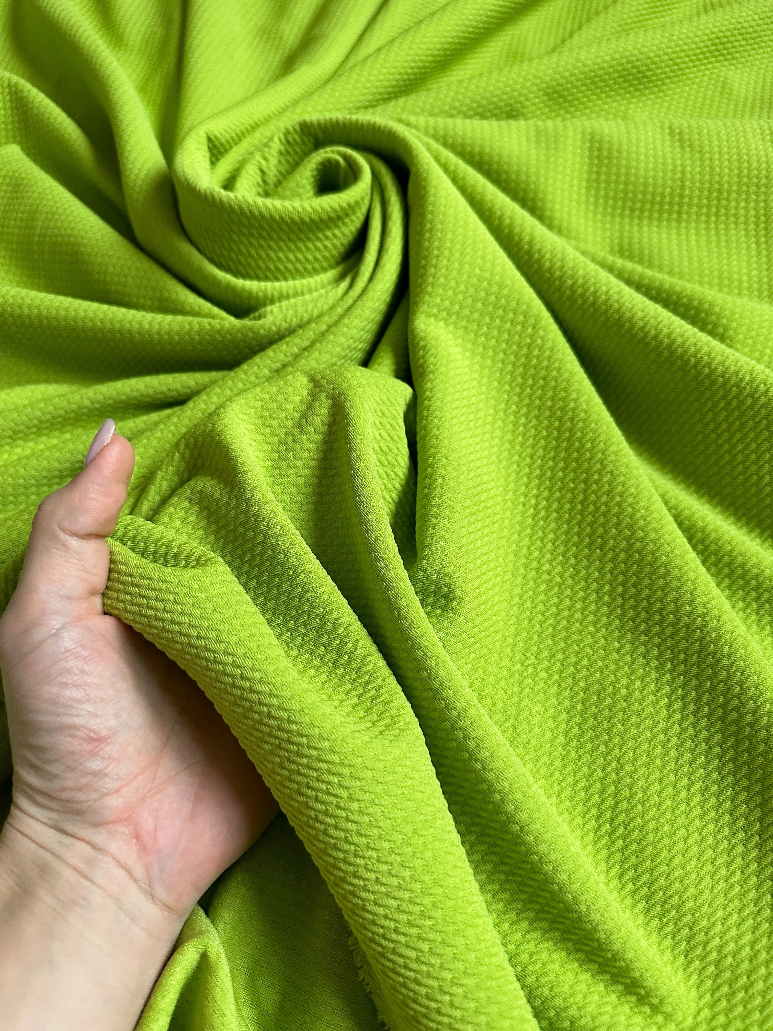 Lime Green Liverpool Knit - Image 6