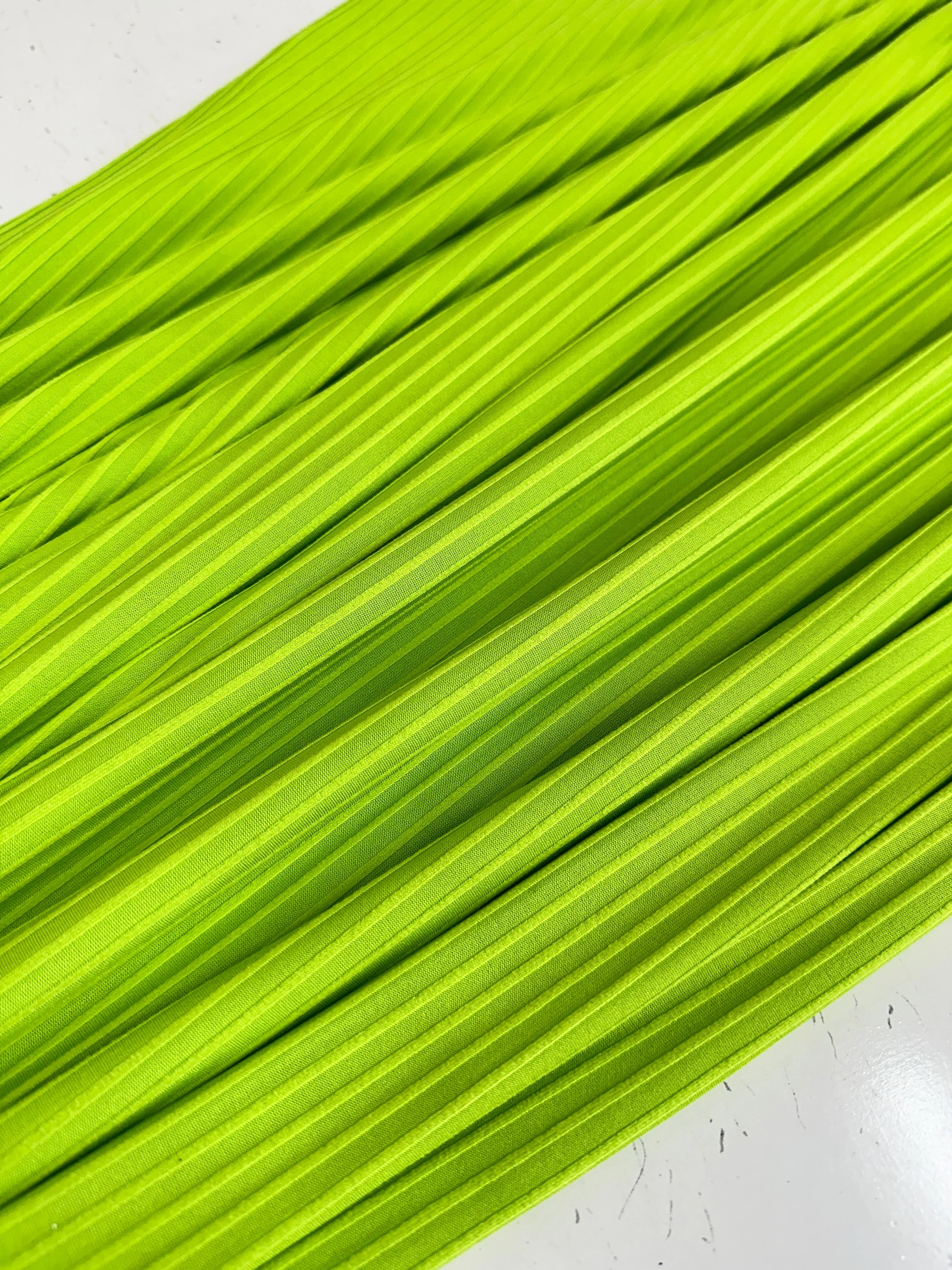 Lime Green Rib Knit - Image 2