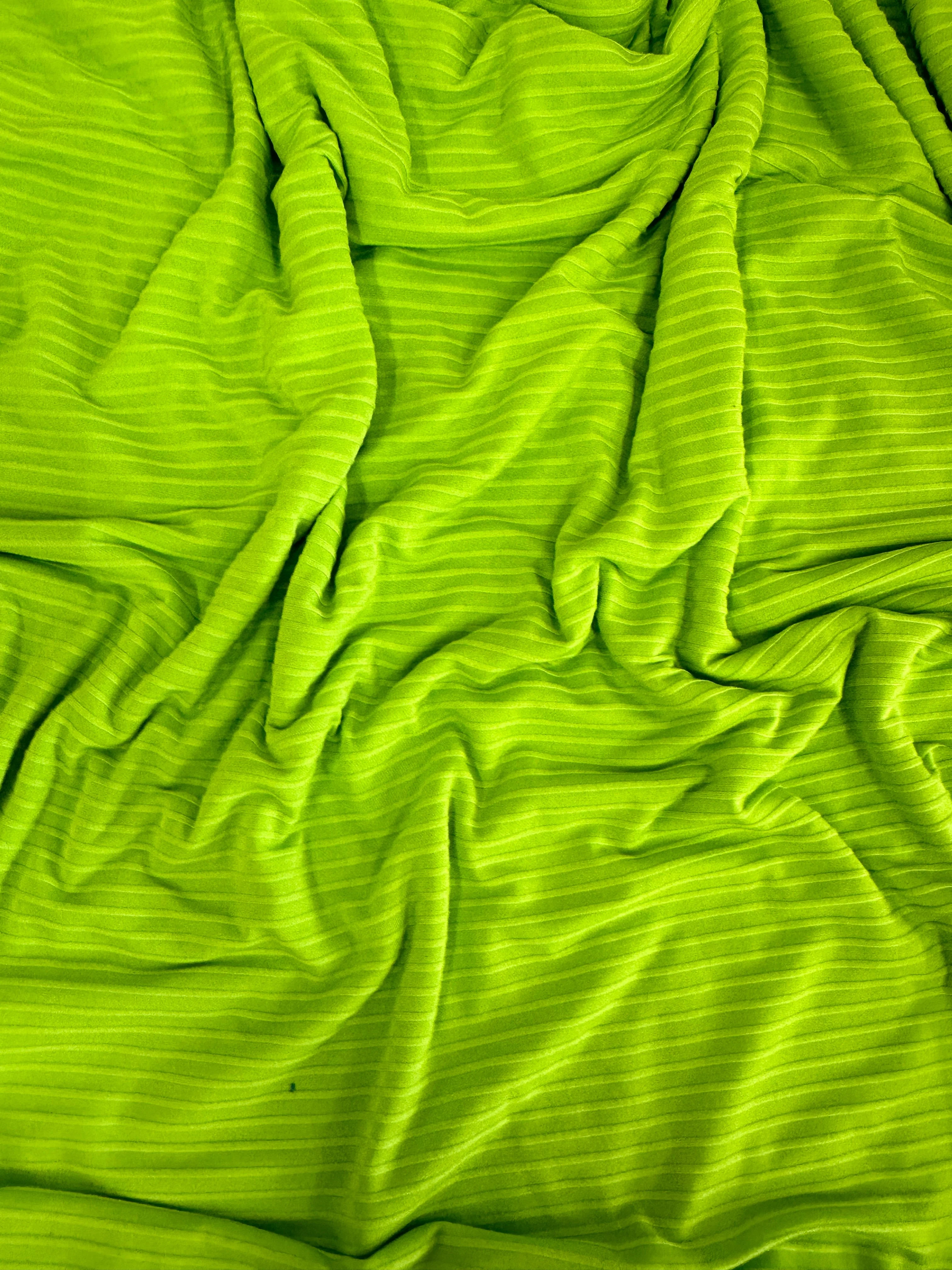 Lime Green Rib Knit - Image 3
