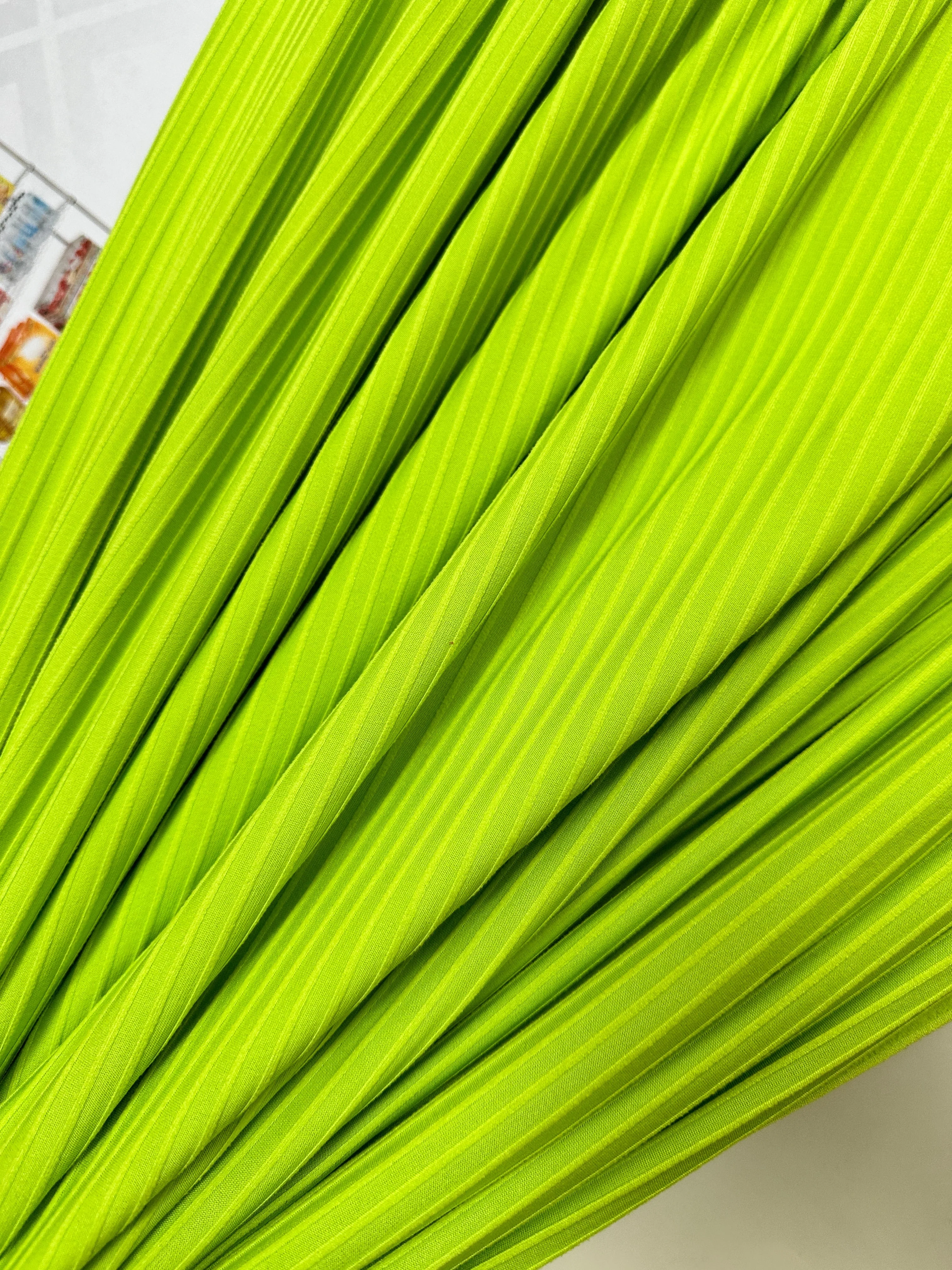 Lime Green Rib Knit - Image 5