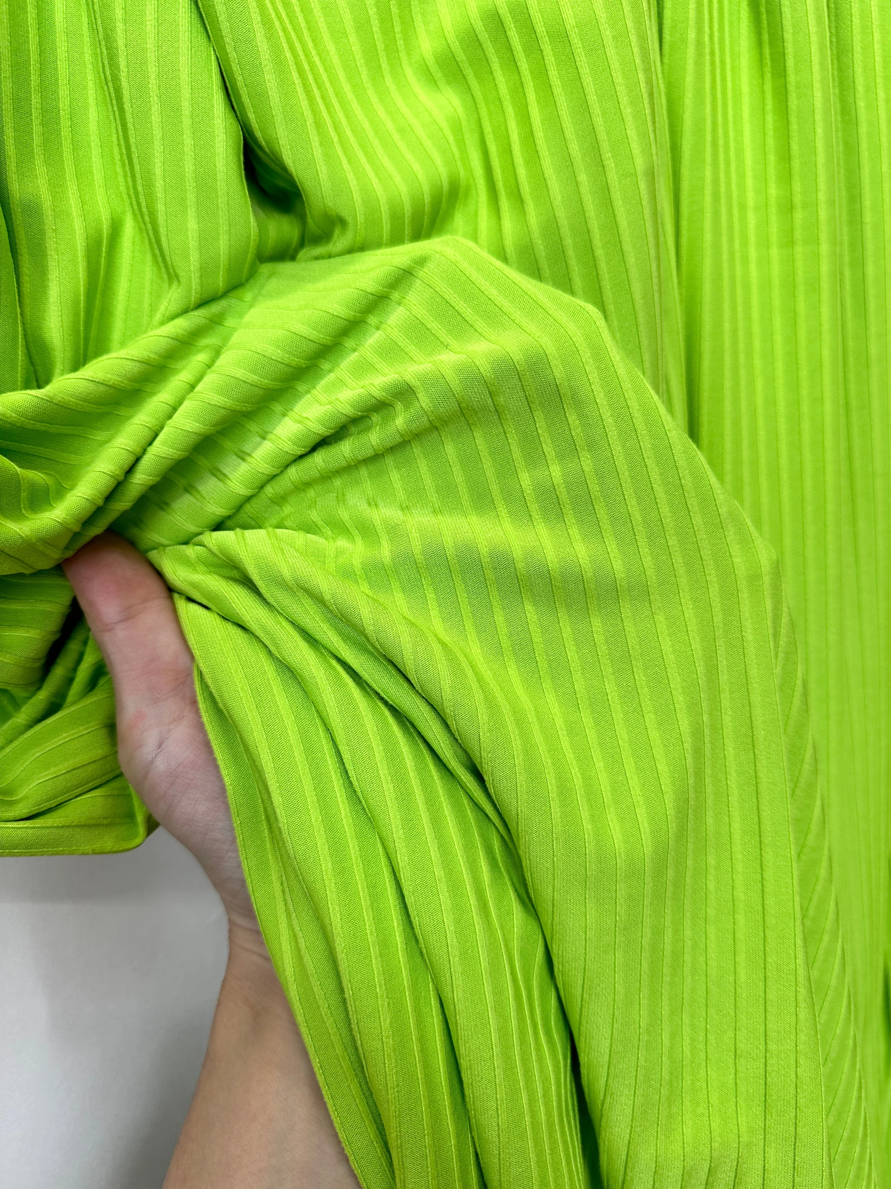 Lime Green Rib Knit - Image 6