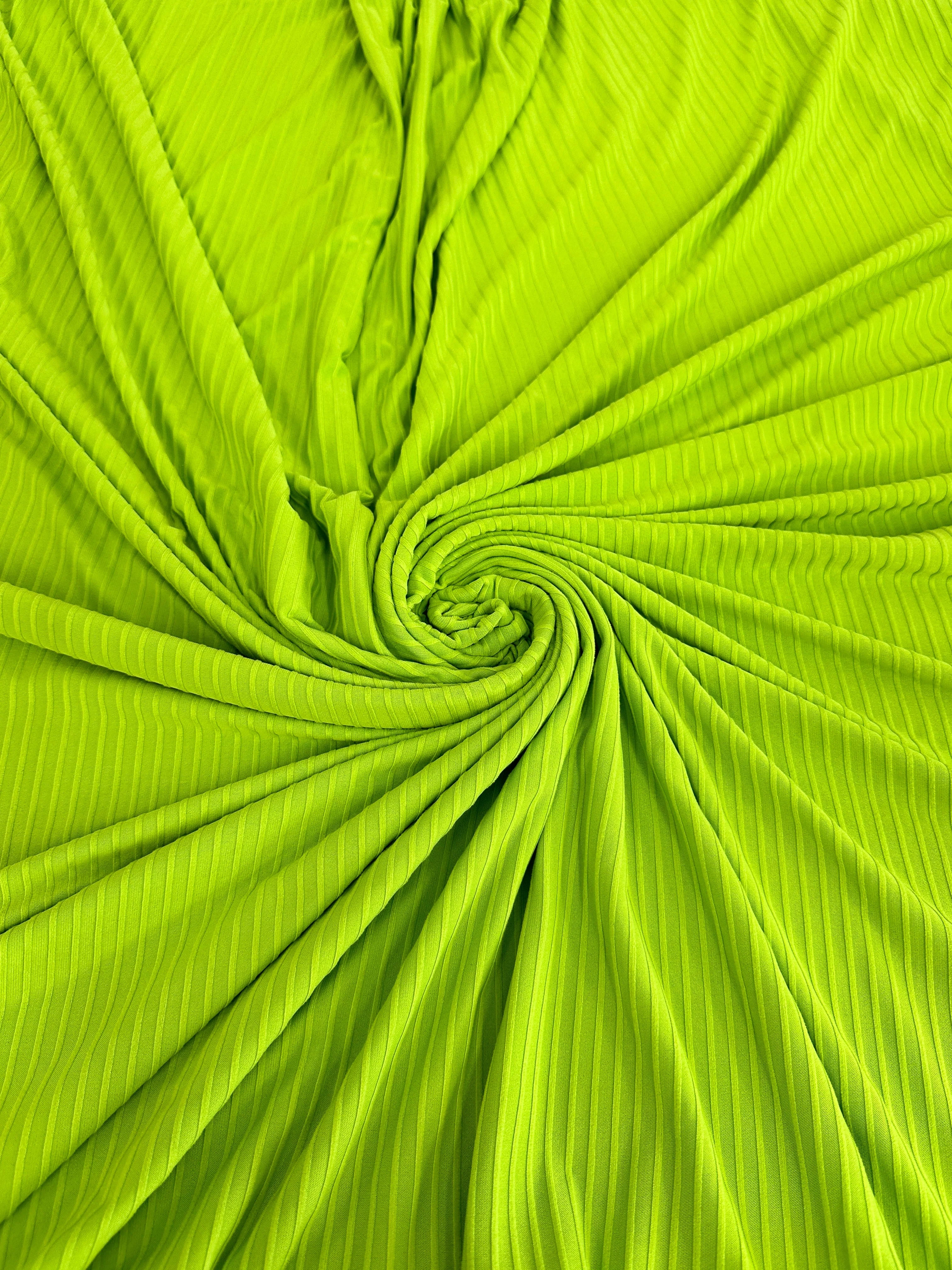 Lime Green Rib Knit - Image 8