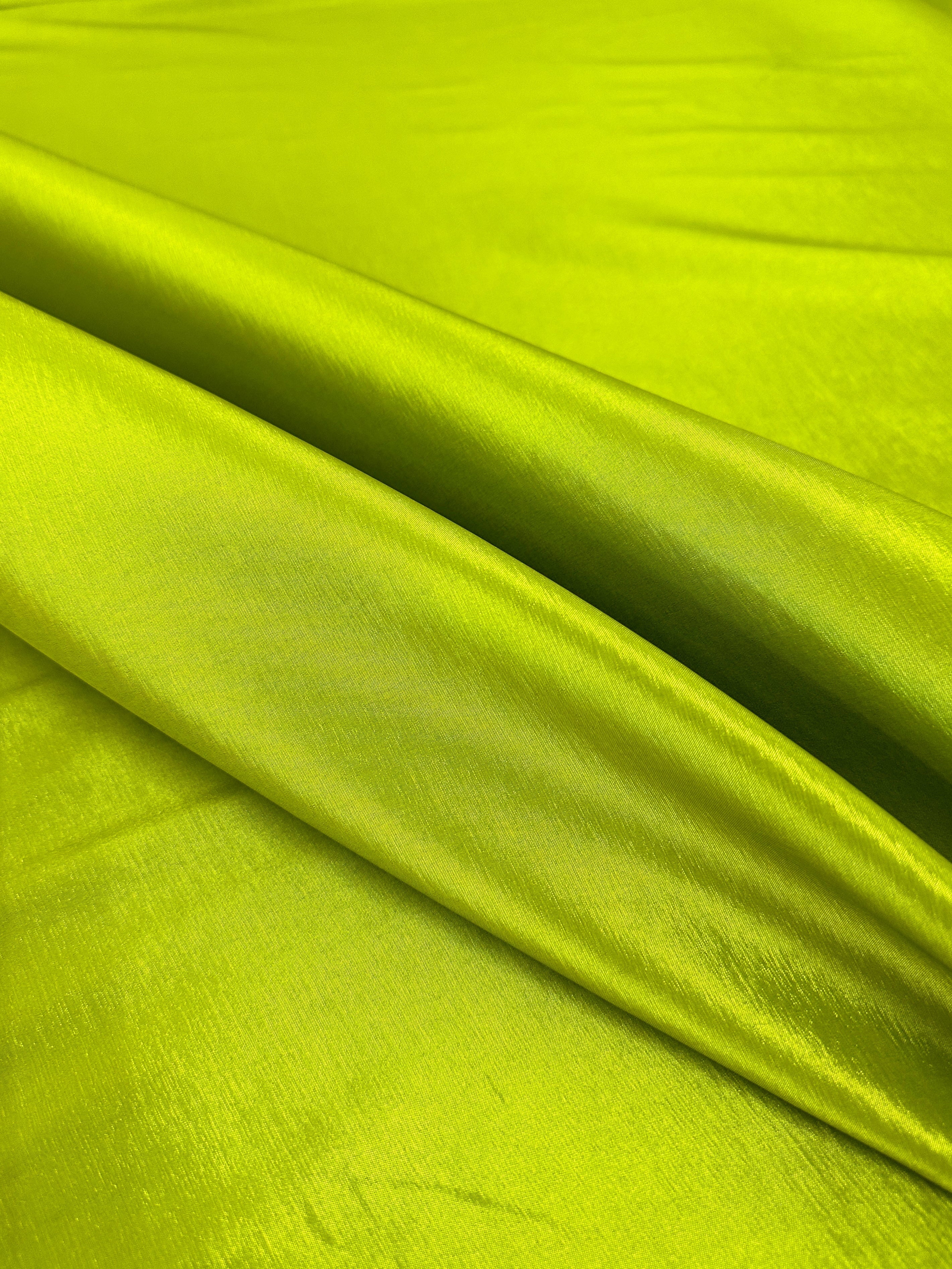 Lime Green Stretch Taffeta - Image 10
