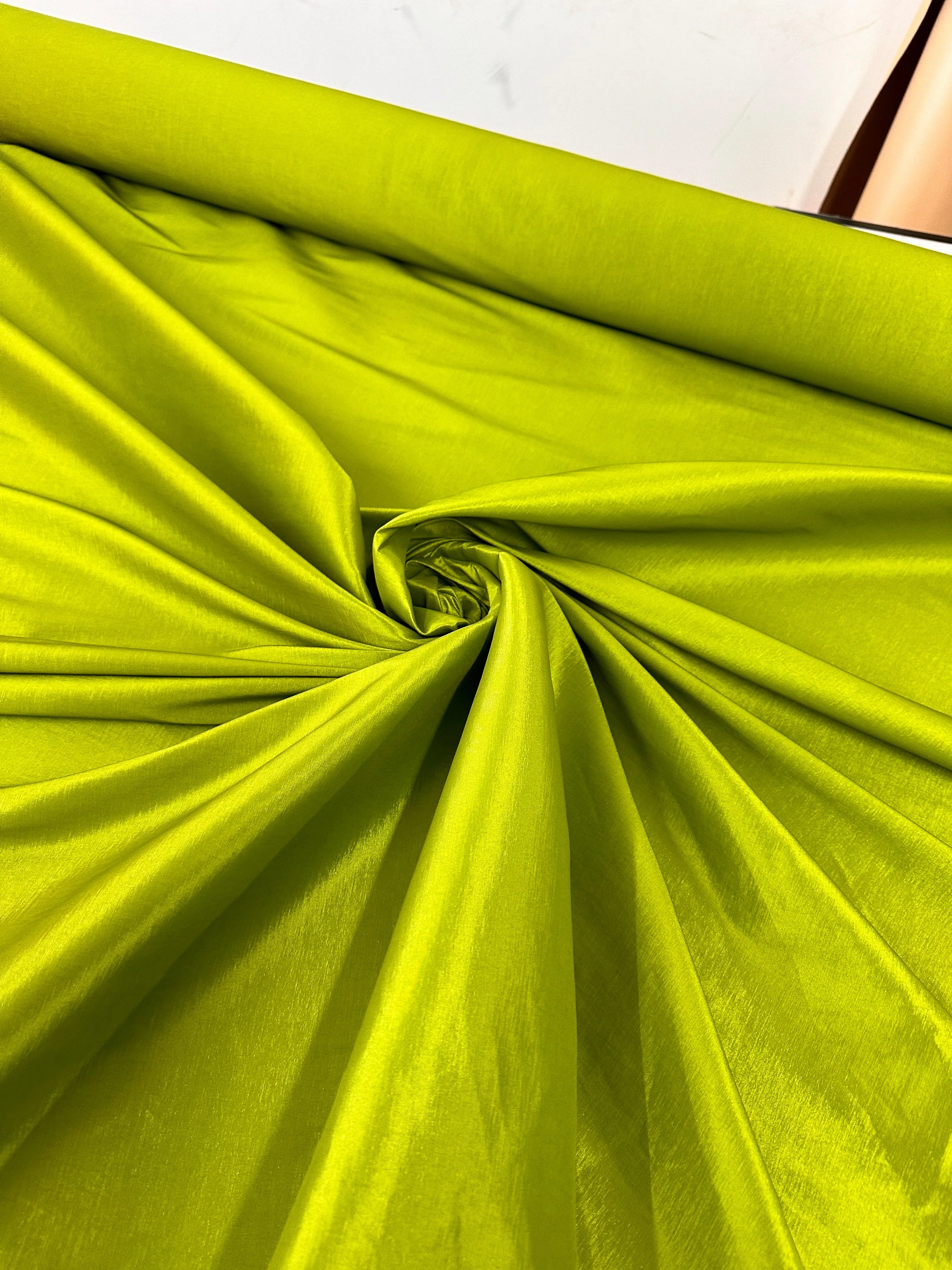 Lime Green Stretch Taffeta - Image 11