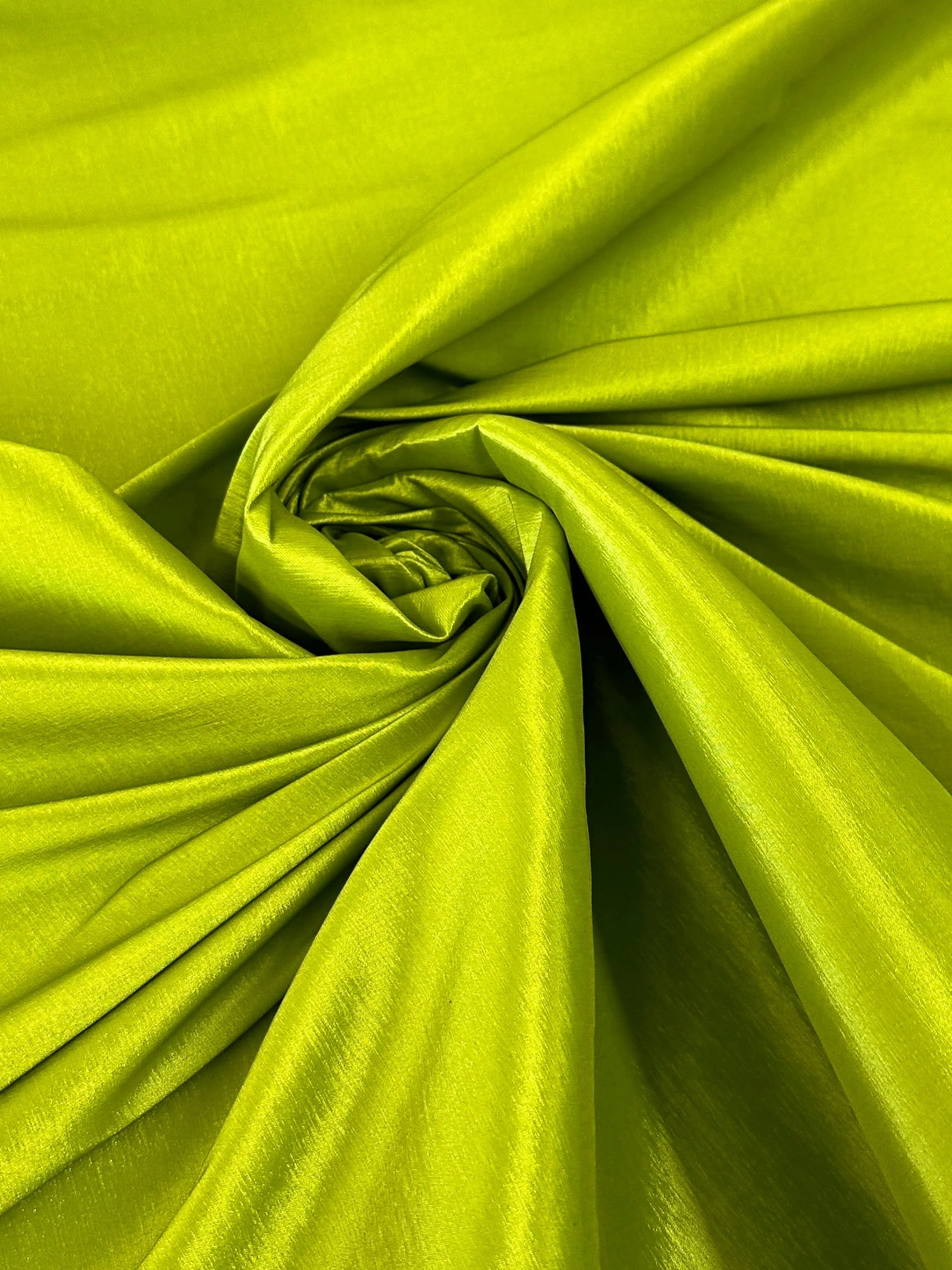 Lime Green Stretch Taffeta - Image 12