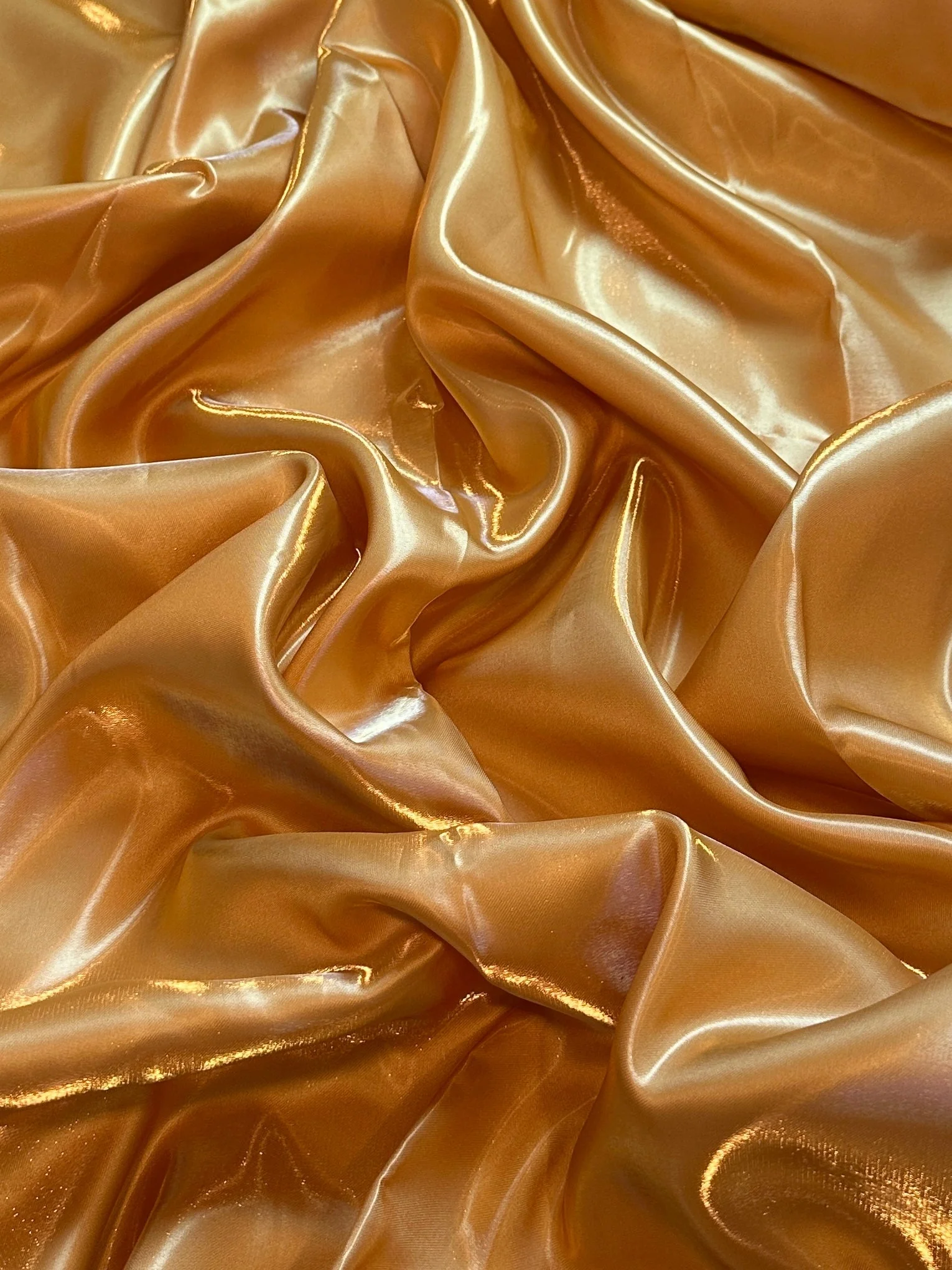 Deep Gold Liquid Bridal Satin - Image 4