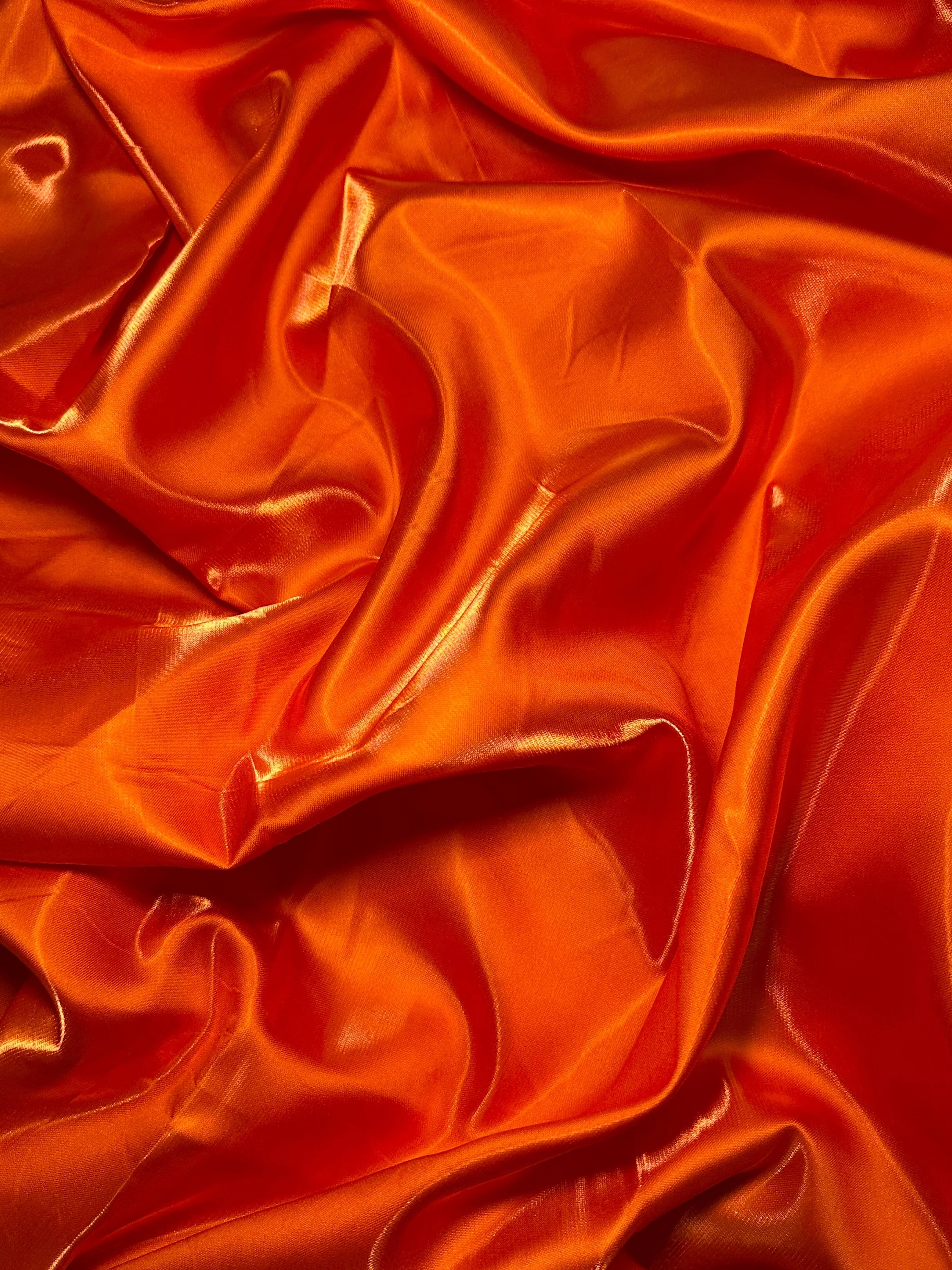 Orange Liquid Bridal Satin - Image 4