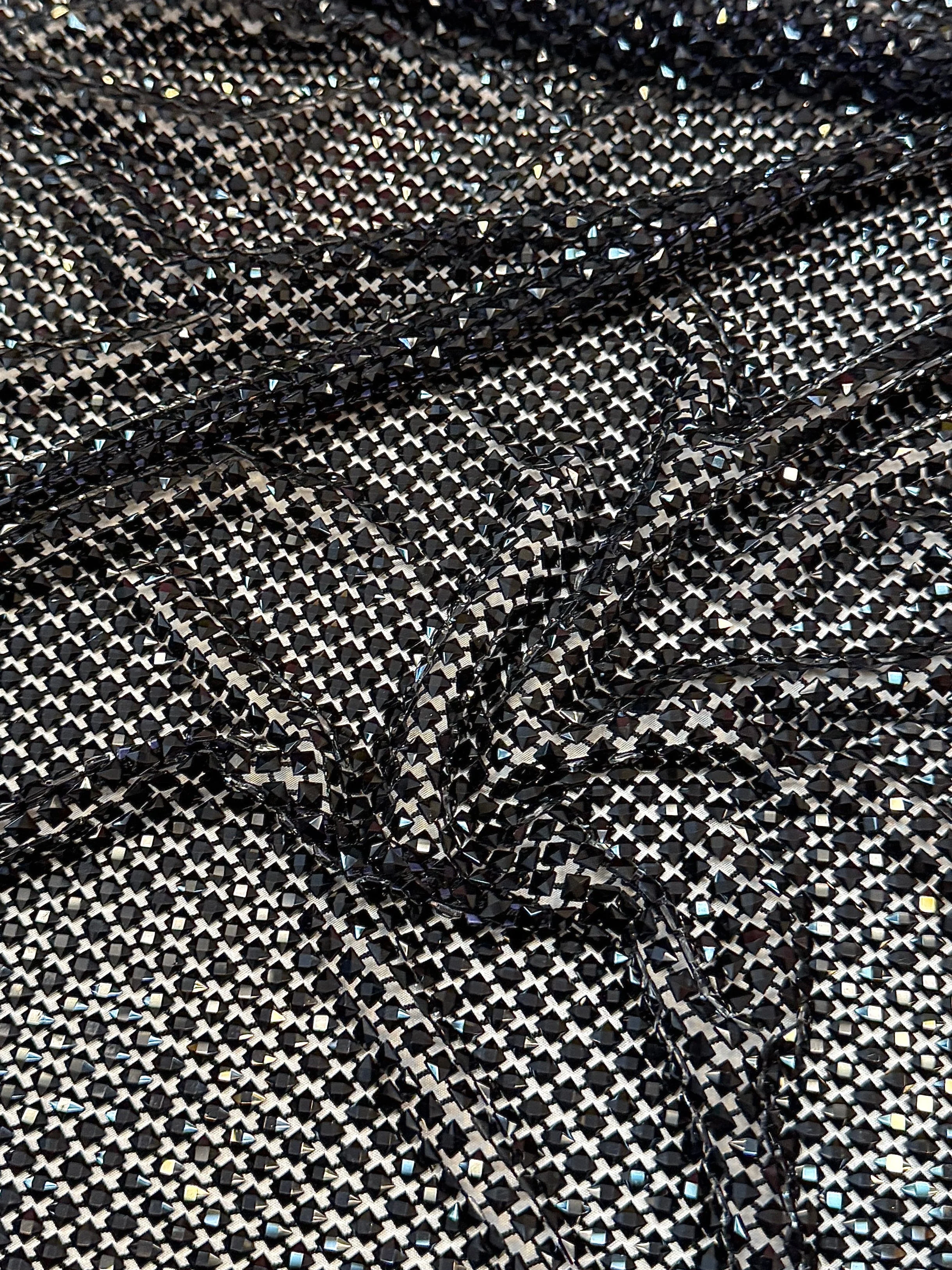 Black Luxury Rhinestone Mesh - Image 6