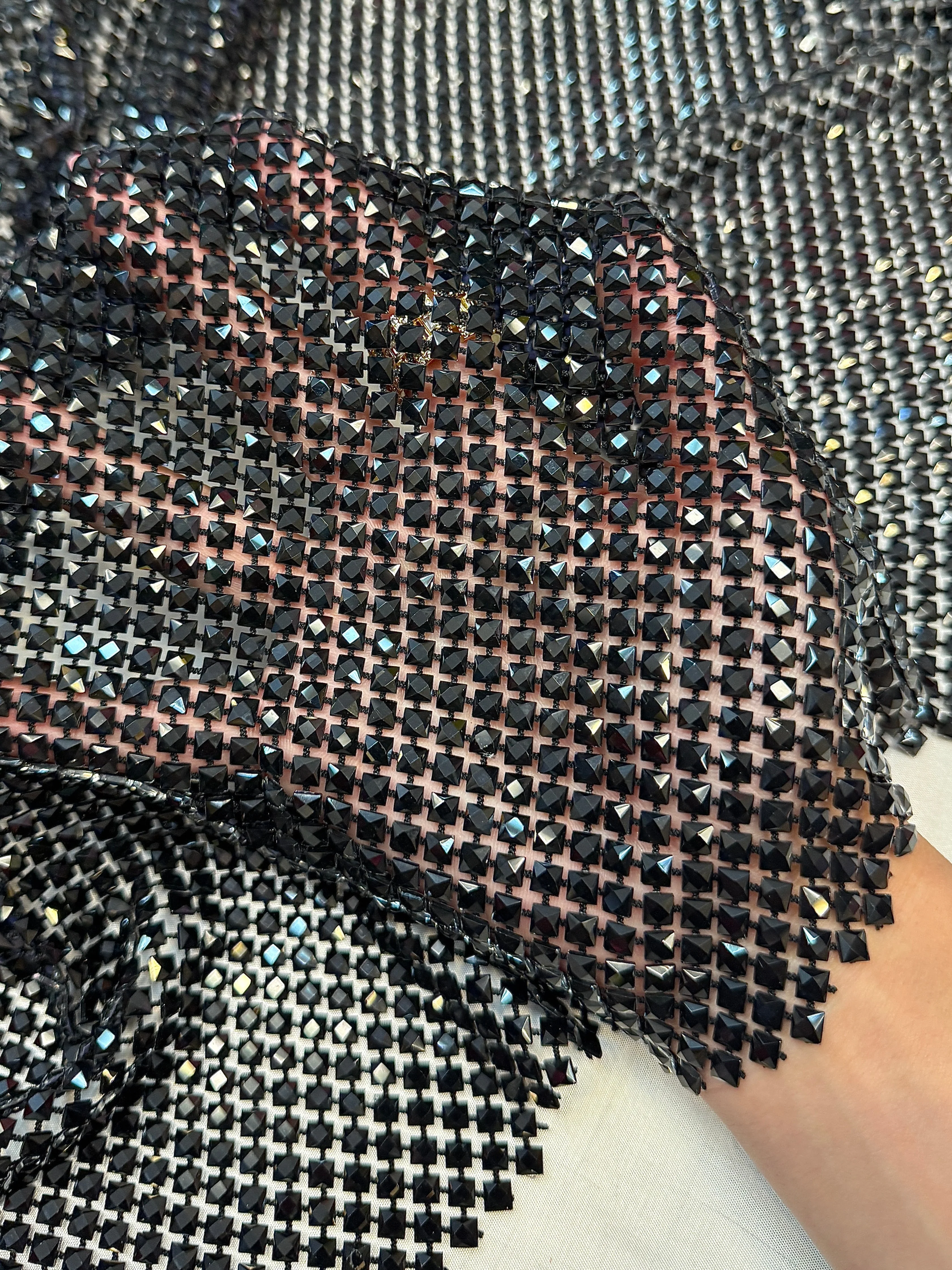 Black Luxury Rhinestone Mesh - Image 8