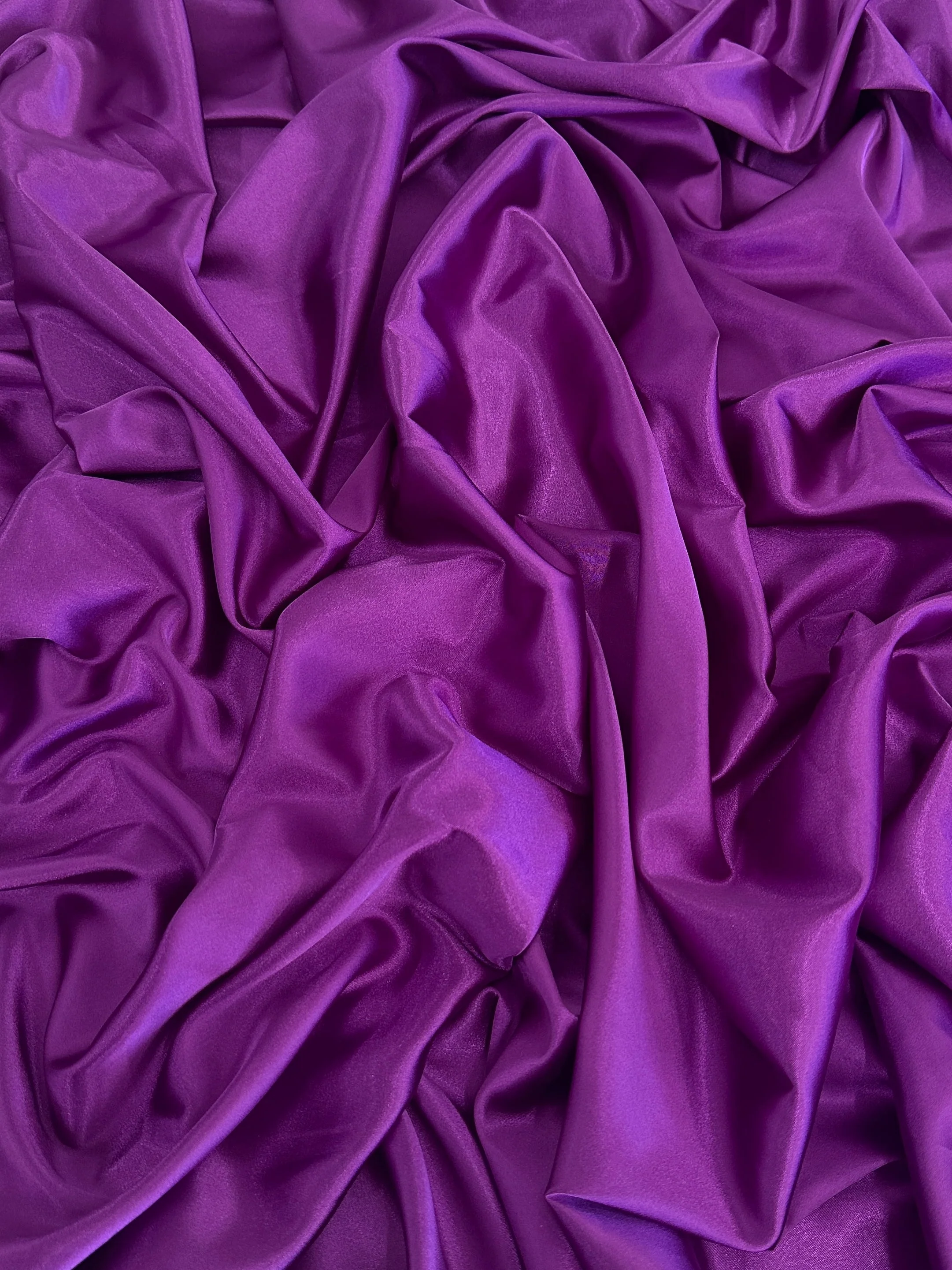 Magenta Luxury Silky Stretch Satin - Image 9