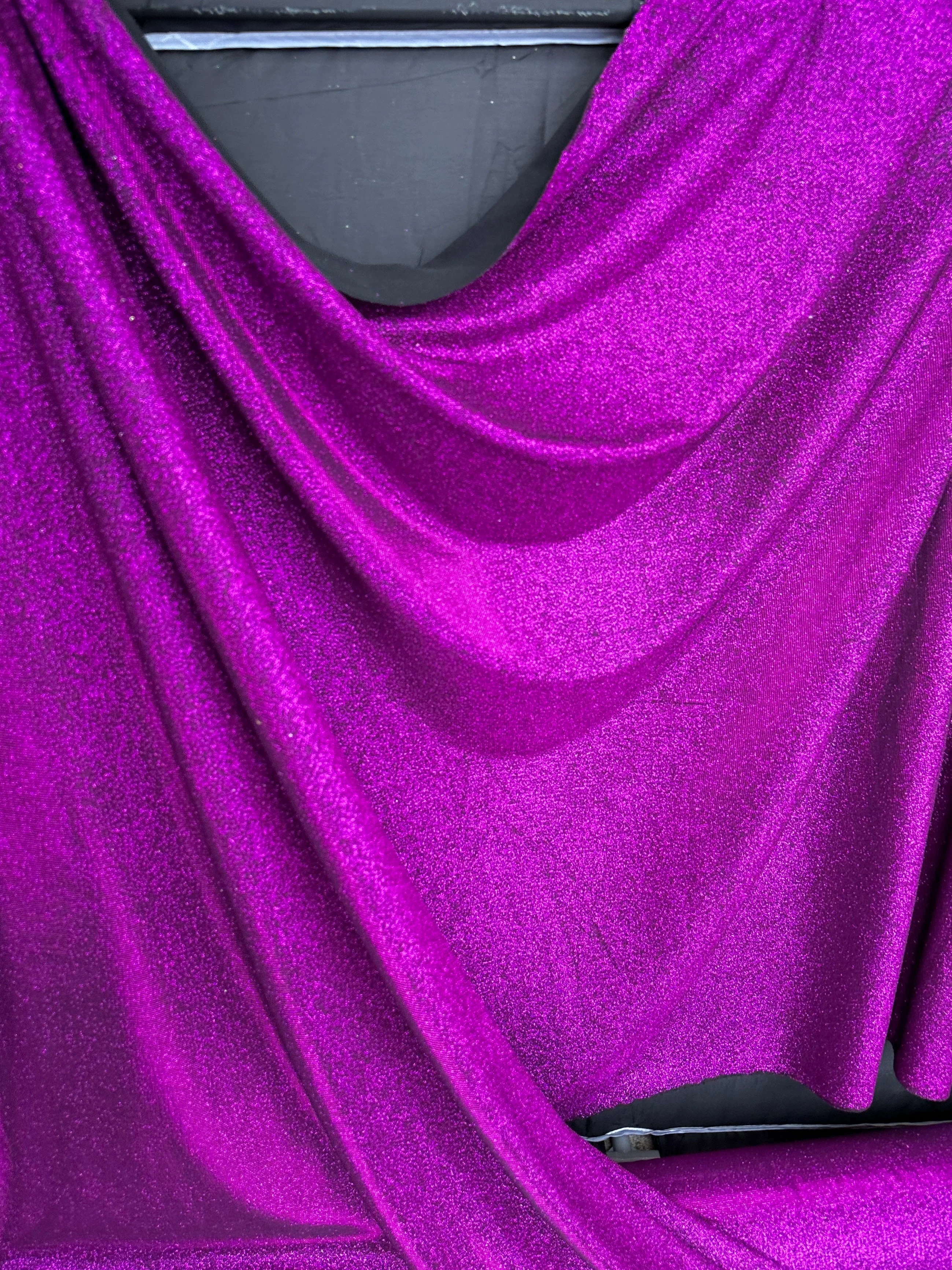 Magenta Stretch Metallic Lurex - Image 8