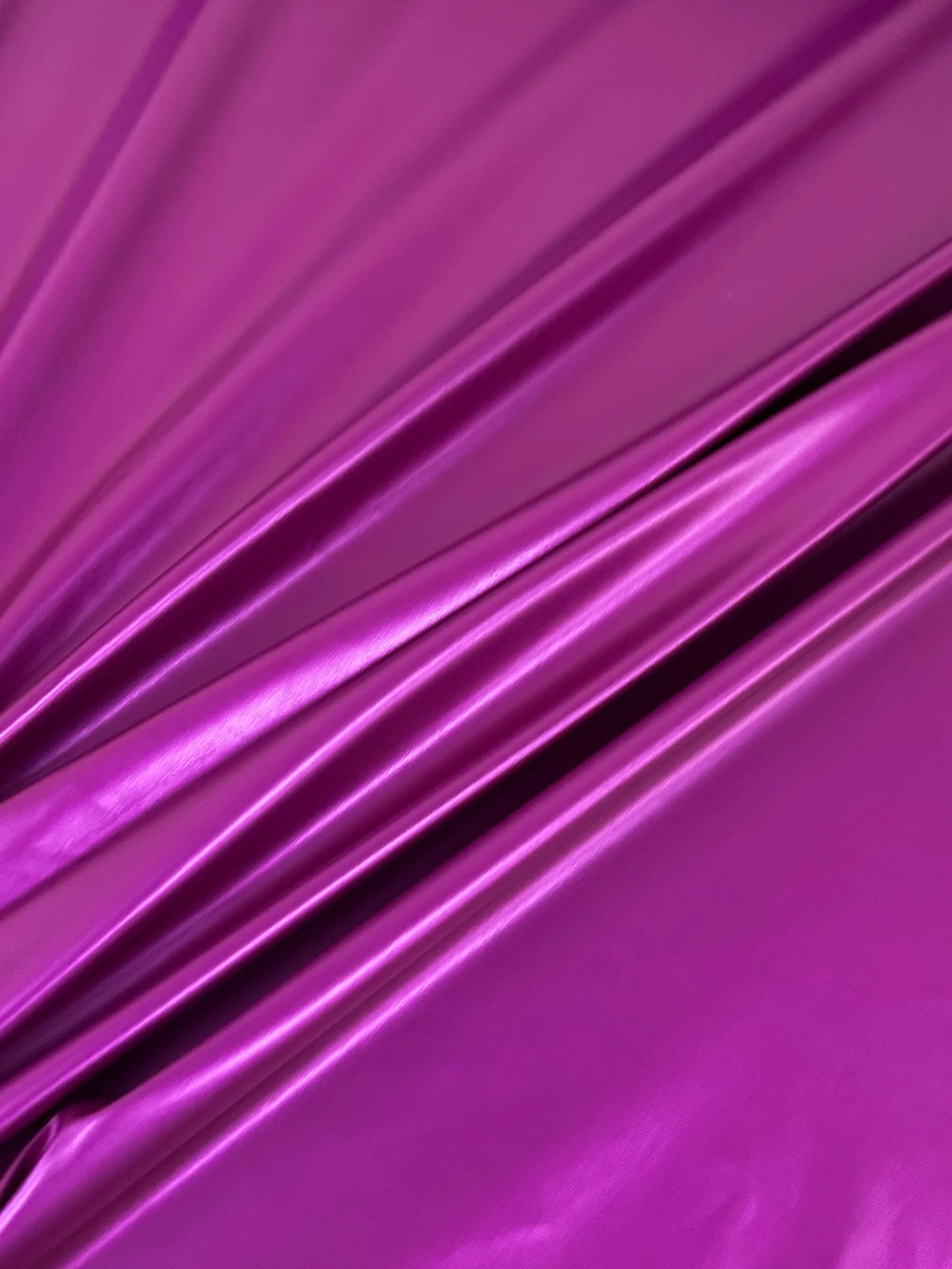 Magenta Metallic Stretch Faux Leather - Image 6