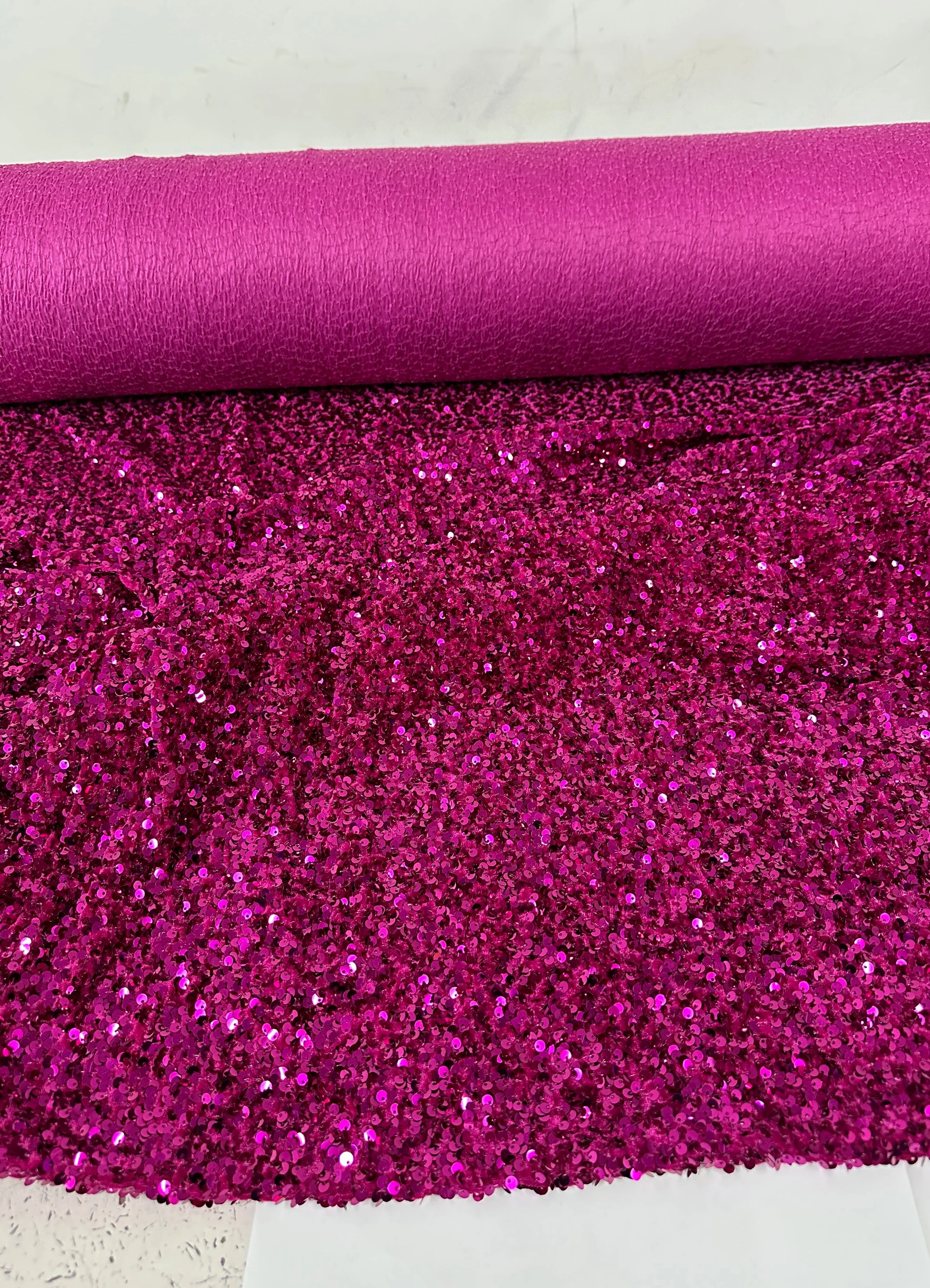 Magenta Sequin on Velvet - Image 3