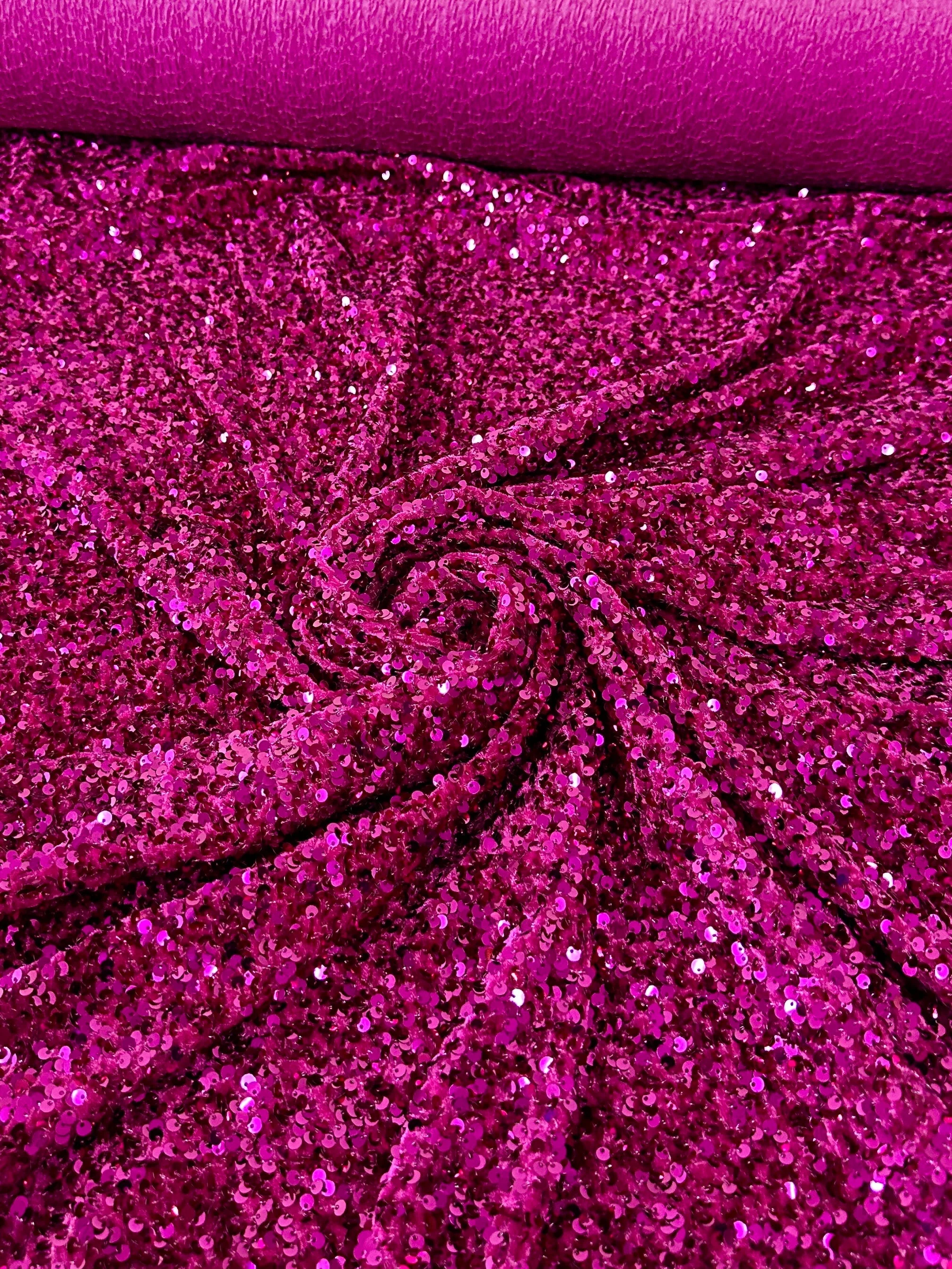 Magenta Sequin on Velvet - Image 7