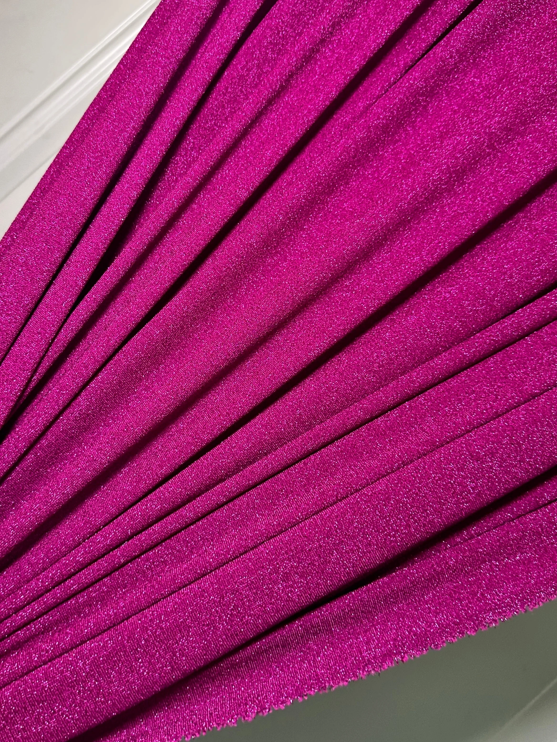 Magenta Spandex Lurex Knit - Image 2