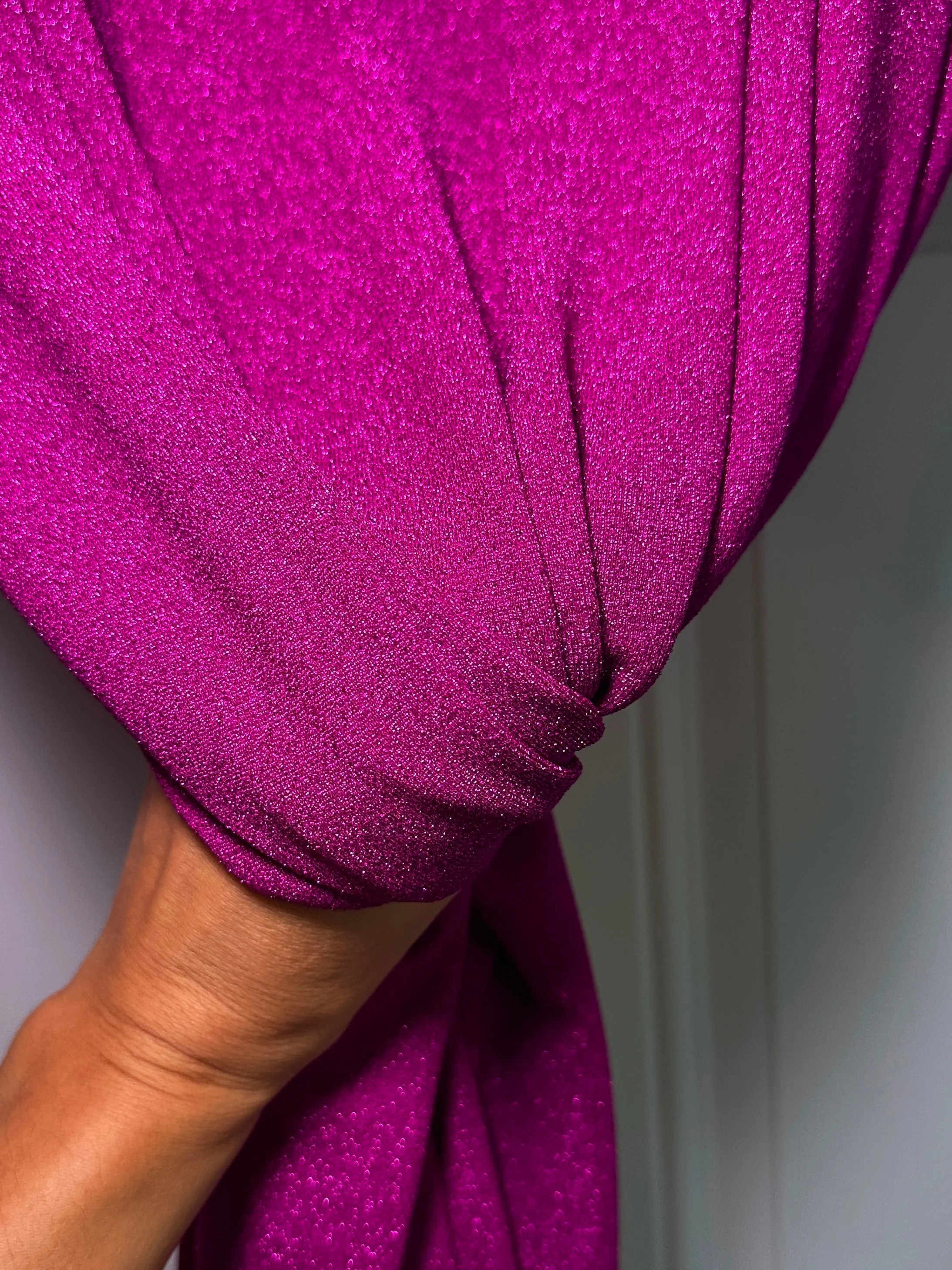 Magenta Spandex Lurex Knit - Image 3