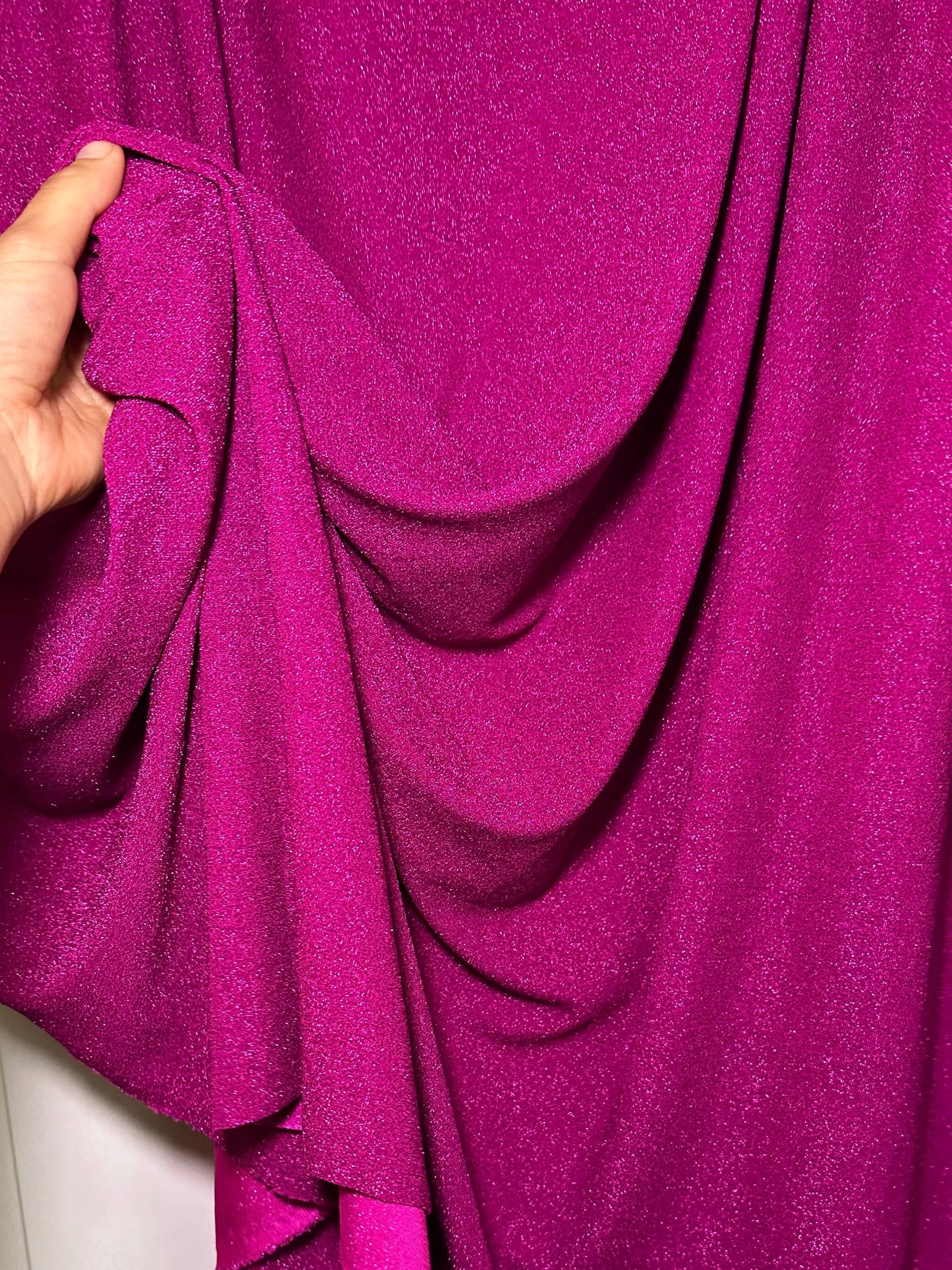Magenta Spandex Lurex Knit - Image 6