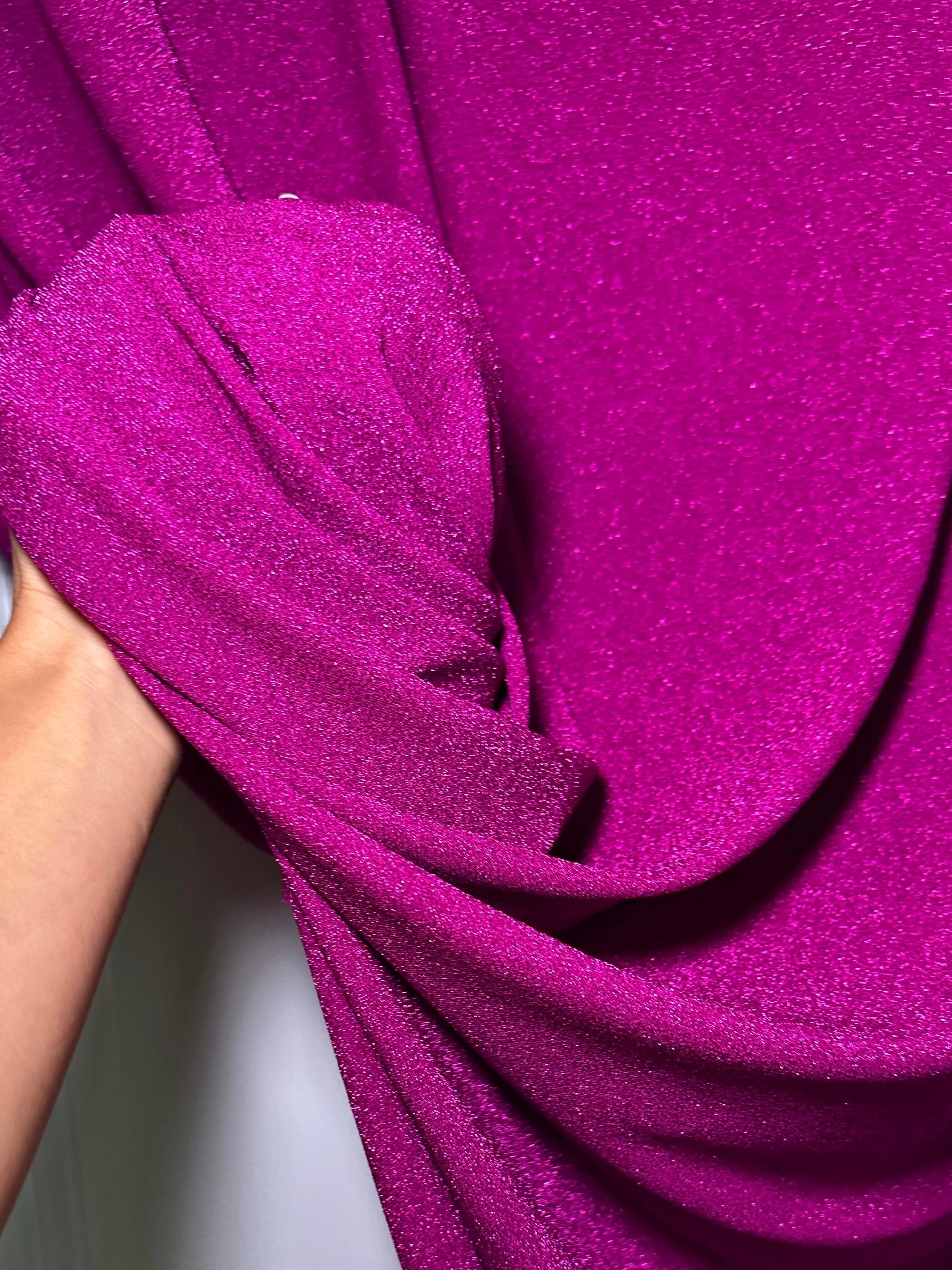 Magenta Spandex Lurex Knit - Image 8